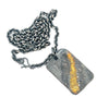Gold Vein Large Dog Tag Necklace