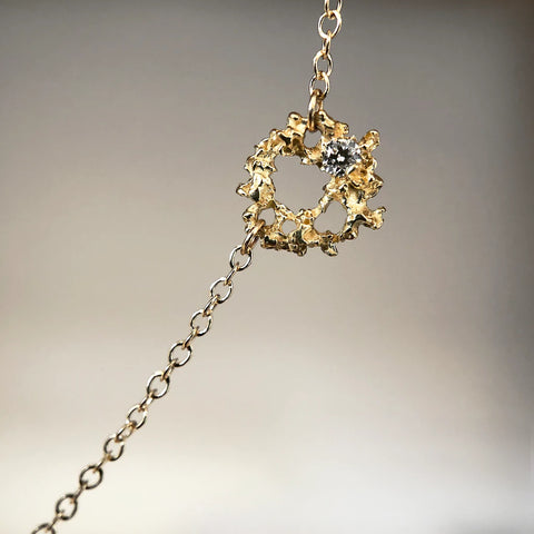 Supernova Gold and Sapphire Necklace