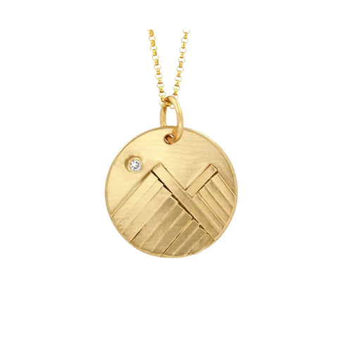 Mountain Pendant with Diamond