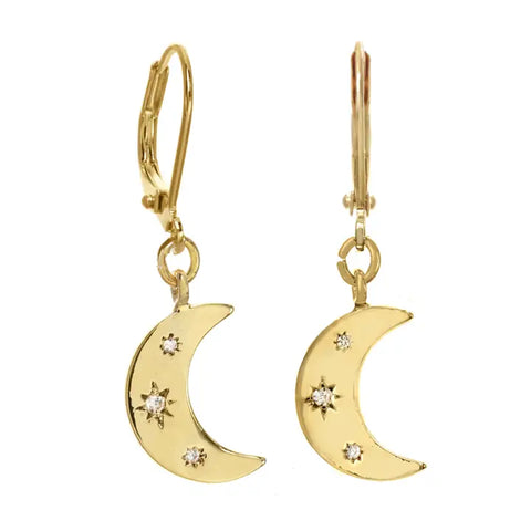 Crescent Moon Earrinigs