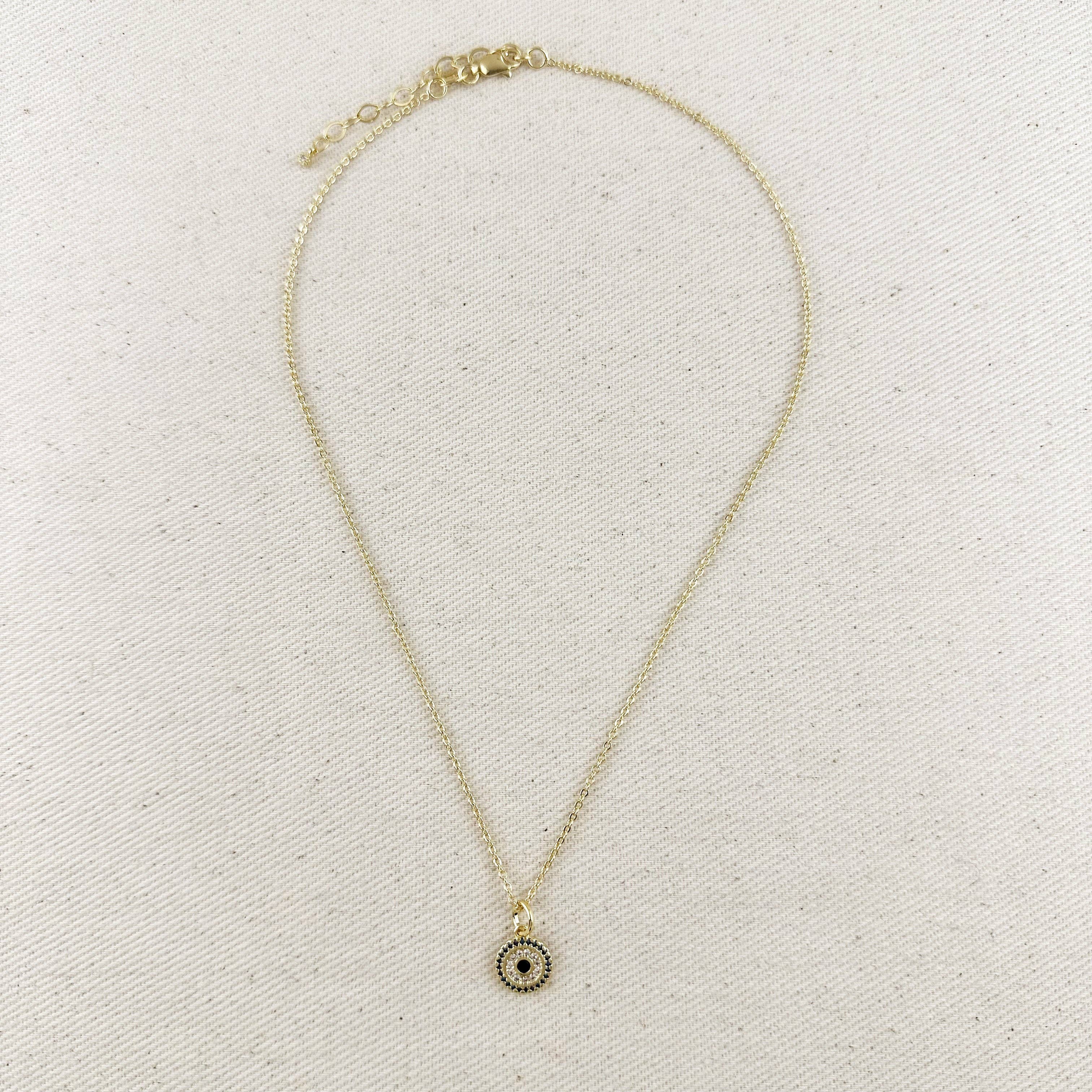 18k Gold Filled Protection Mandala Necklace