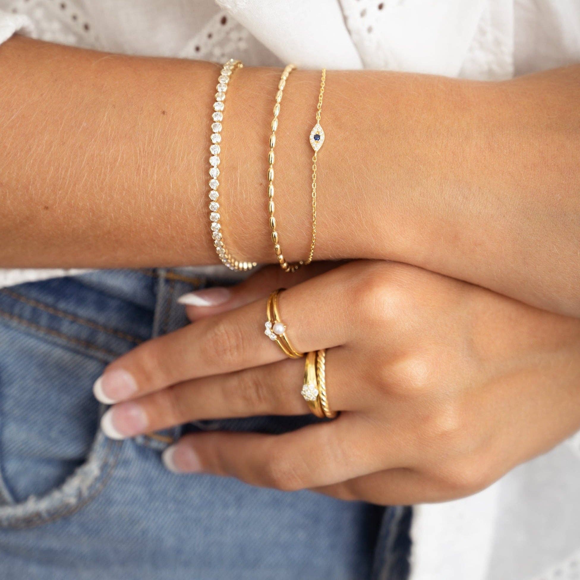 Tiny Evil Eye Bracelet
