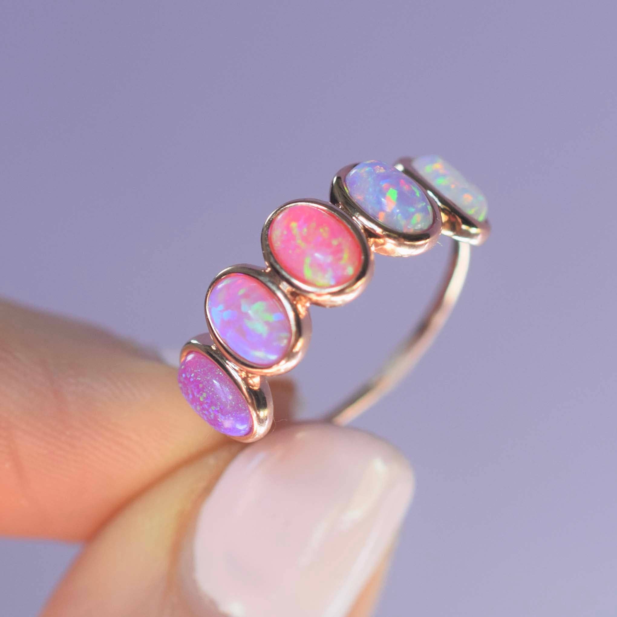 Rose Gold Opal Ombre Candy Band