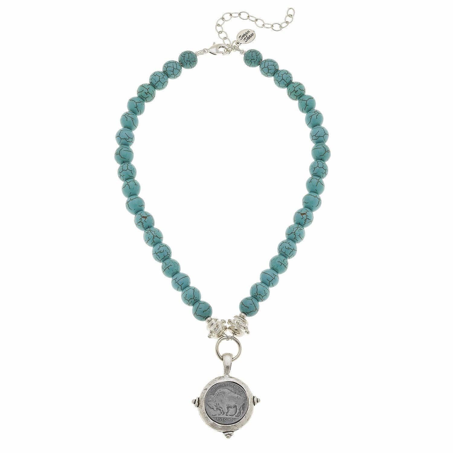 Buffalo Nickel Turquoise Necklace