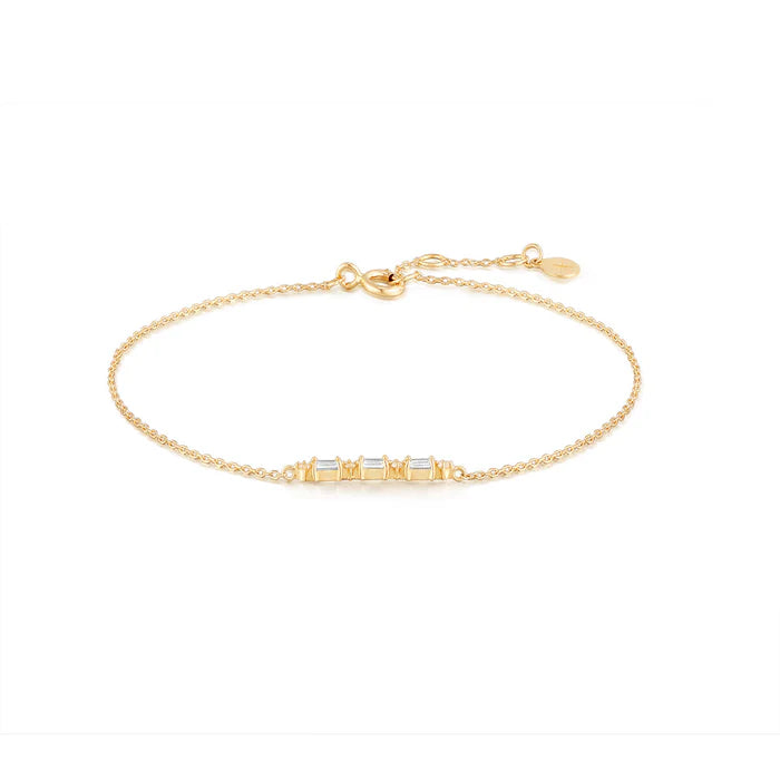 Amelia | White Sapphire Baguette Bracelet