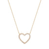 EMMA | Open Diamond Heart Necklace