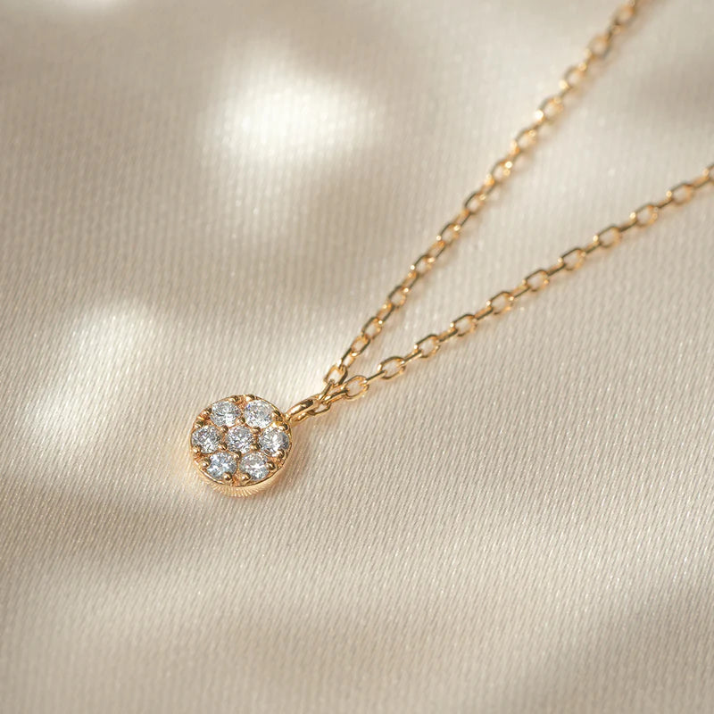 LILY | Diamond Disc Necklace