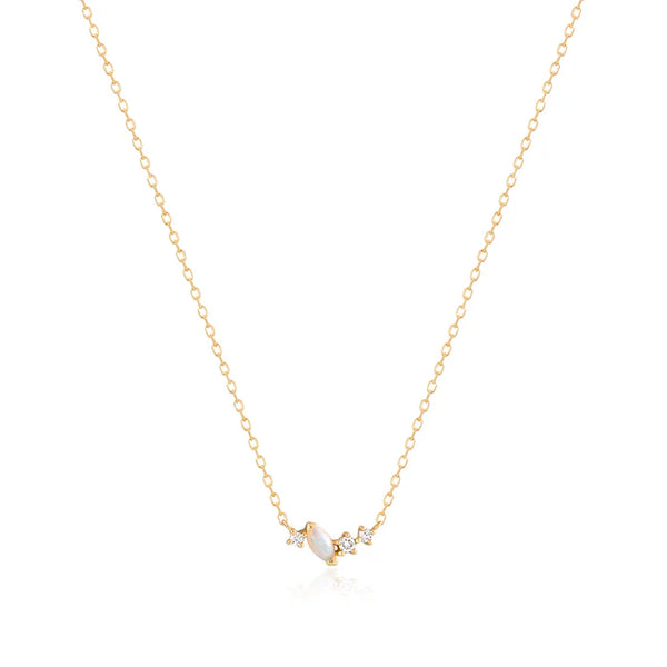 ZEPHYR | Opal and Lab-Grown Diamond Necklace
