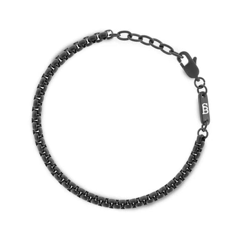 Black Edition Boxed 4mm Chain Bracelet Adjustable