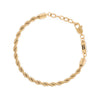 Helix 4mm Chain Bracelet 18K Gold Finish