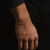 Helix 4mm Chain Bracelet 18K Gold Finish