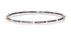 Lluvia Beaded Bangle in Oxidized Sterling Silver and 14k Gold