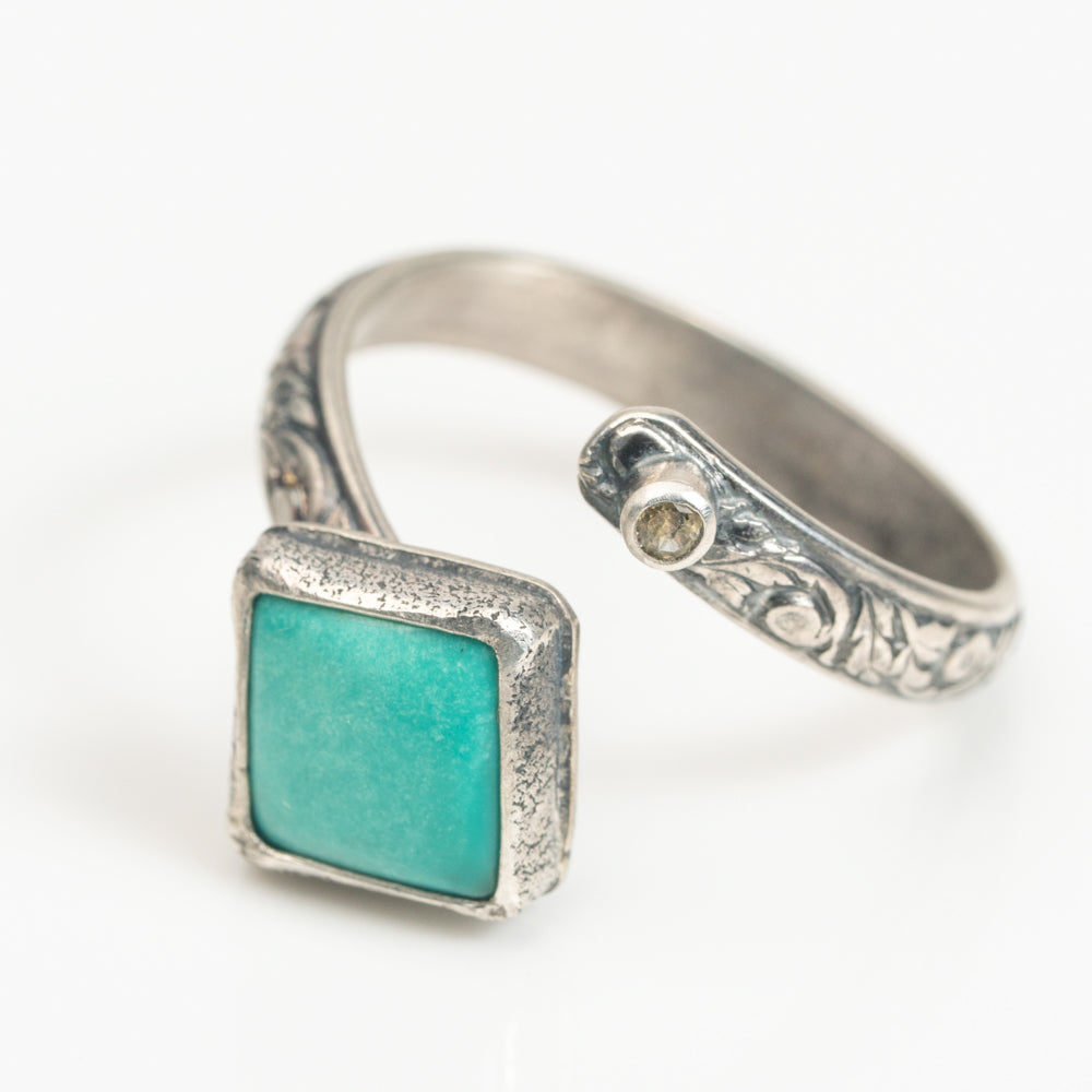 Turquoise Ring with Sapphire