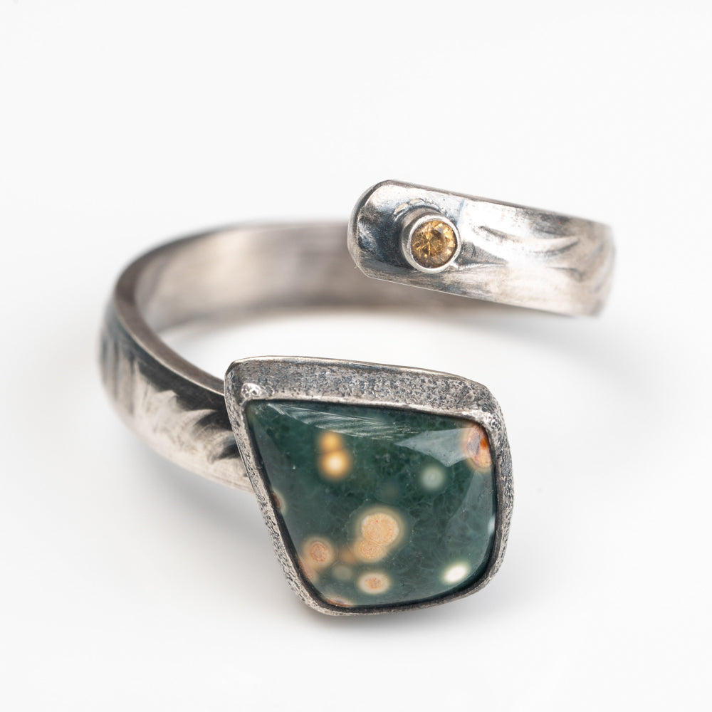 Ocean Jasper Celestial Ring