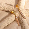 Mother of Pearl Bar Drop Studs