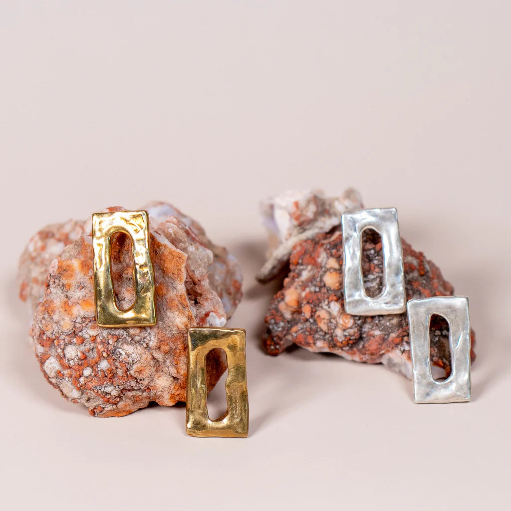 Perfectly Imperfect Rectangle Studs