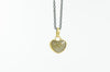 Rustic Diamond Heart Necklace