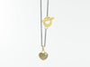Rustic Diamond Heart Necklace
