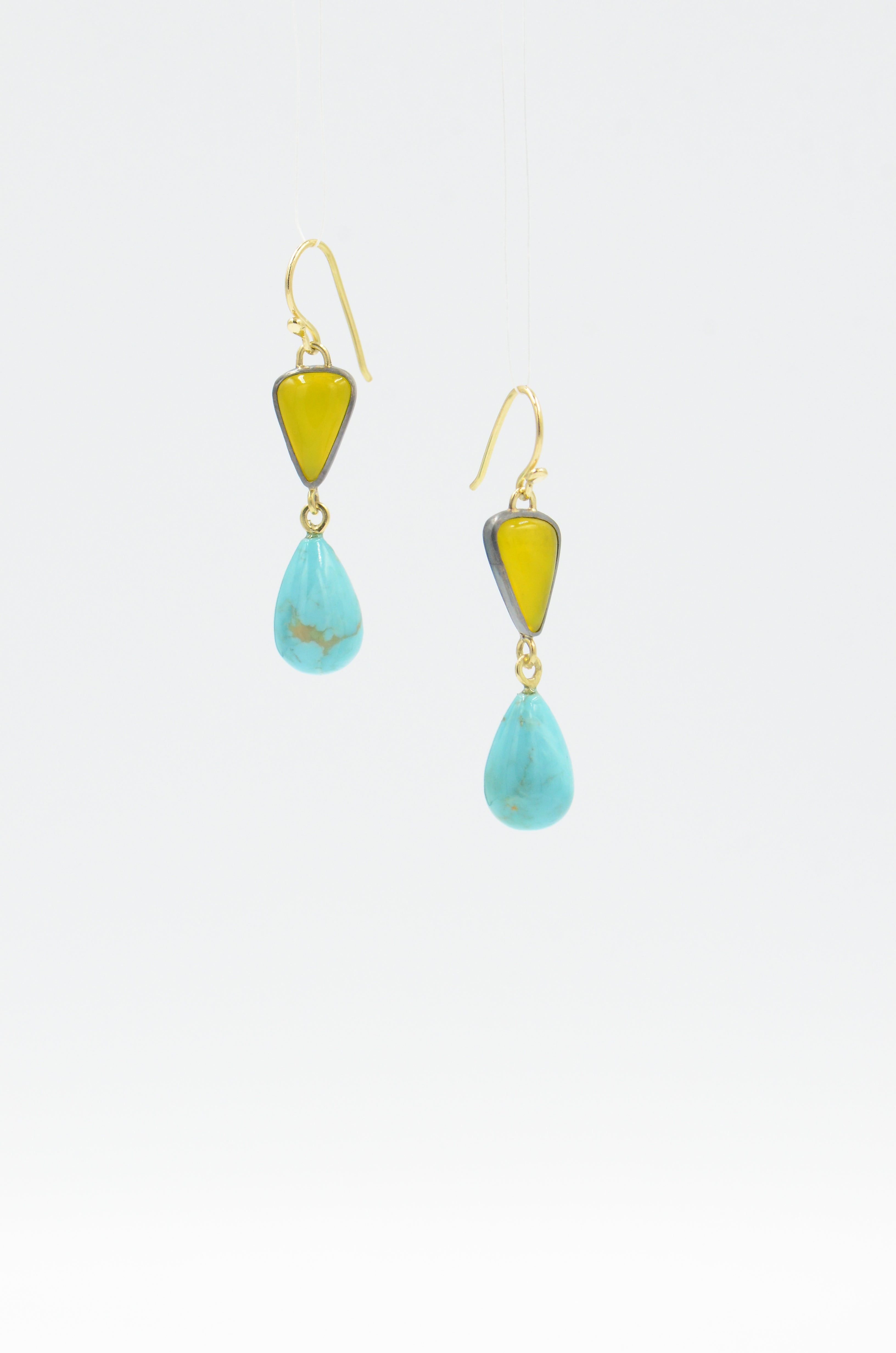 Rosarita and Turquoise Earrings