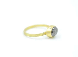Salt and Pepper Diamond Ring size 6