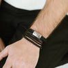 Bonacci Leather Bracelet Black