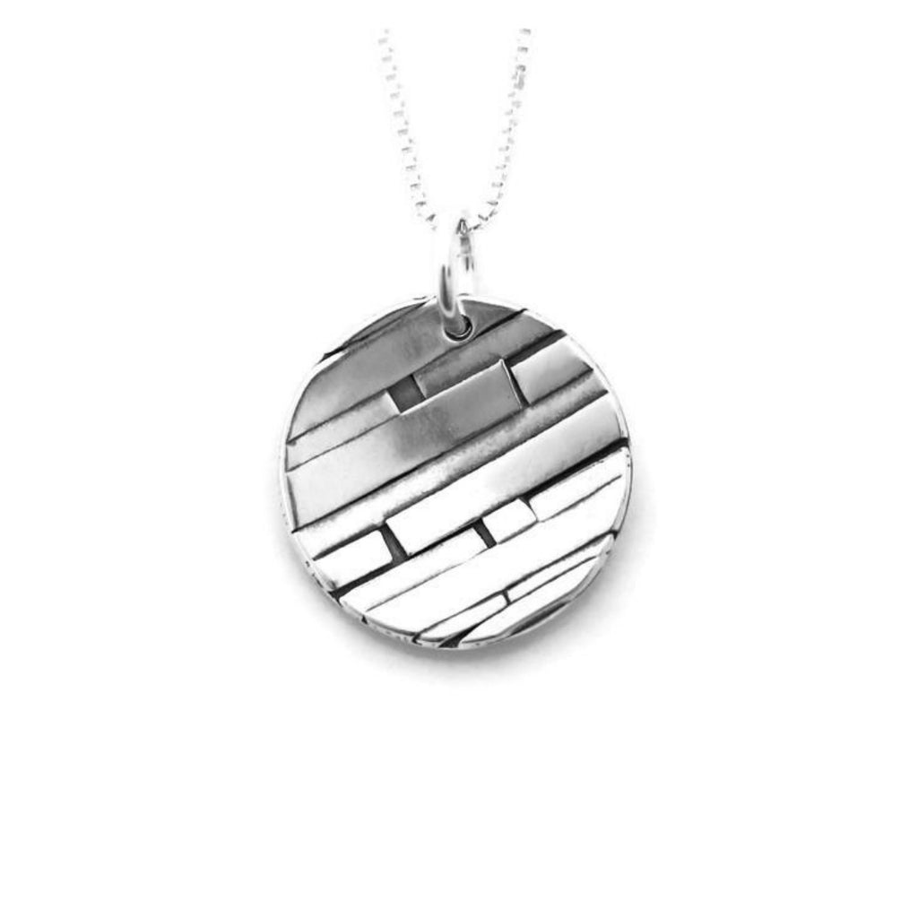 Sterling Disc Necklace
