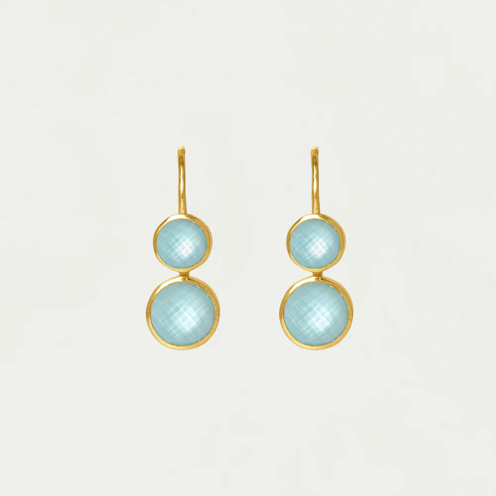 Tulum Double Droplet Earrings