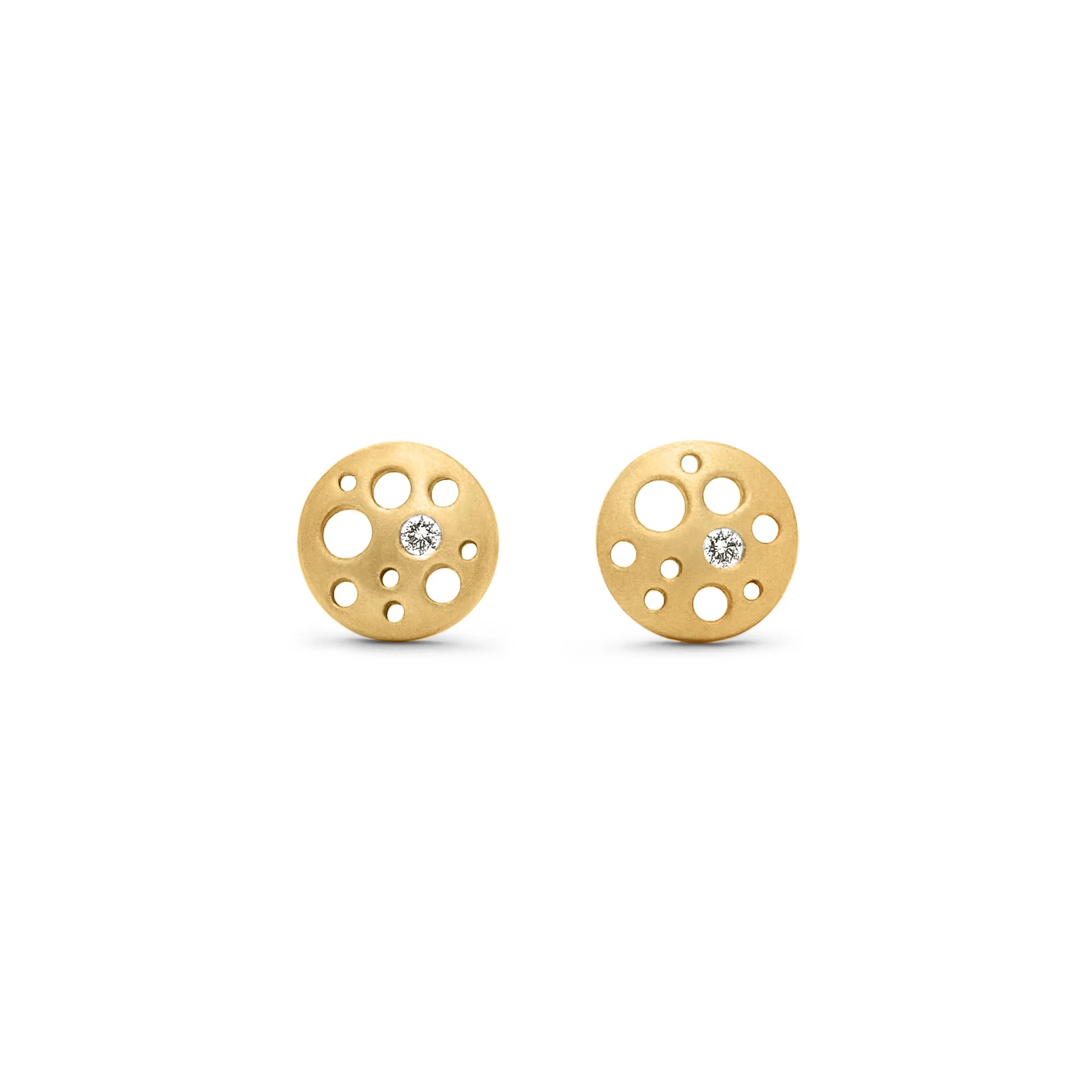 Very Tiny Coin Stud Earrings
