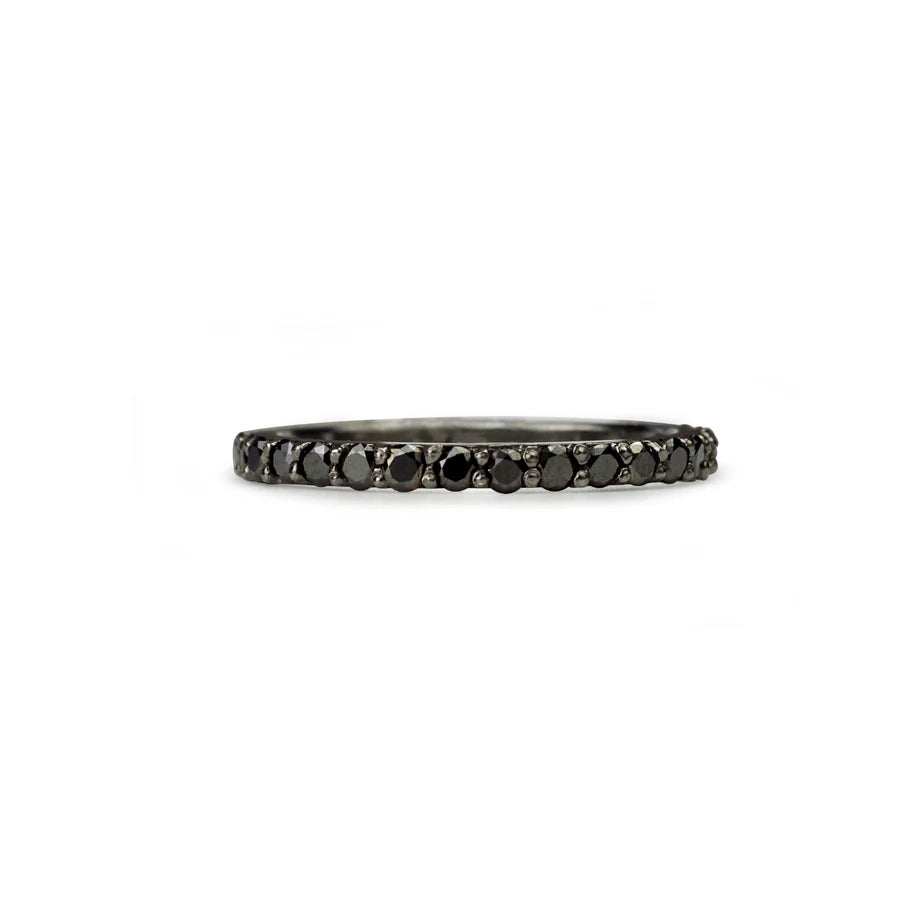 Gitana Half Eternity Band - Black Diamonds