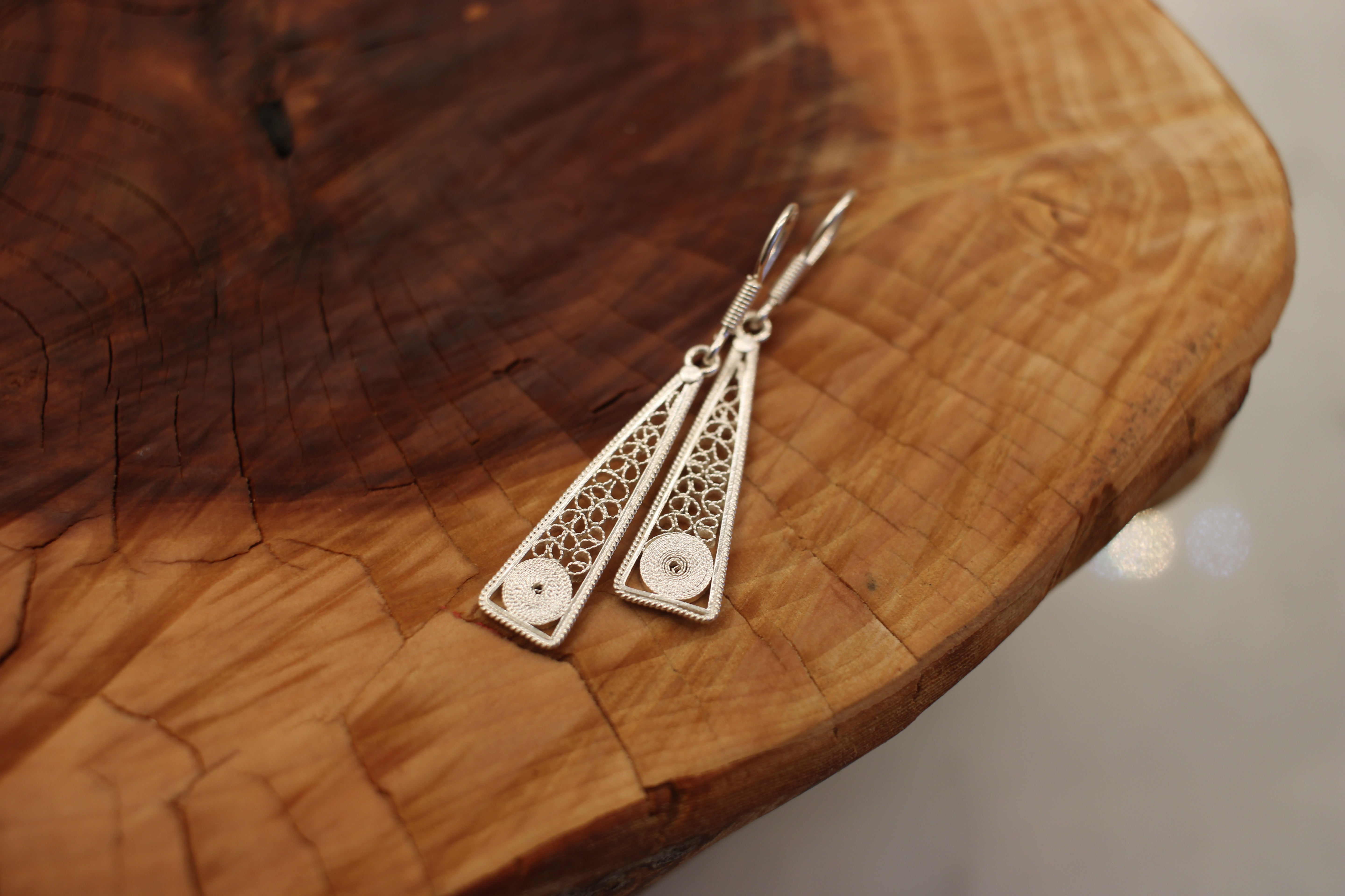 Filigree Triangle Dangle