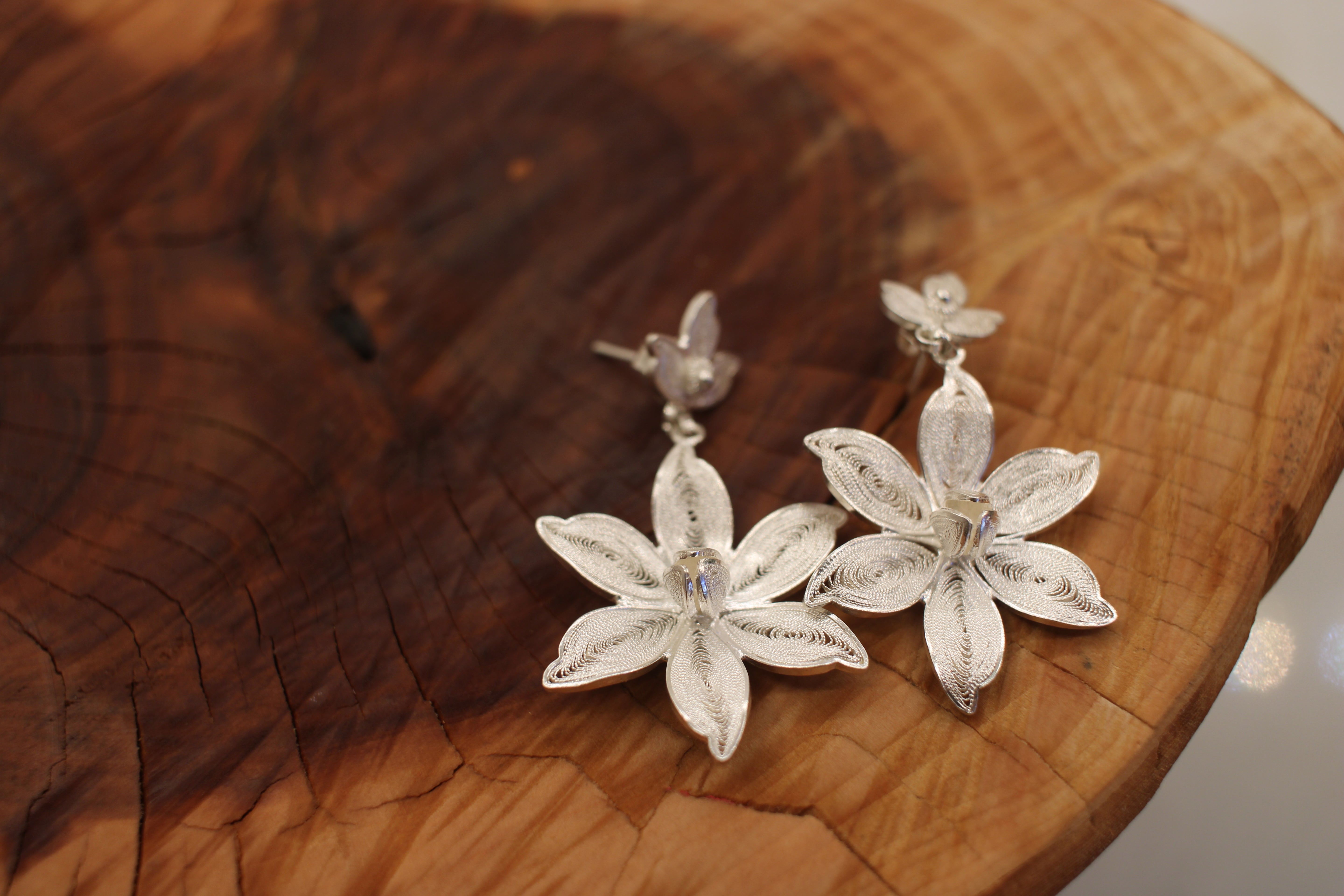 Filigree Magnolia Dangle