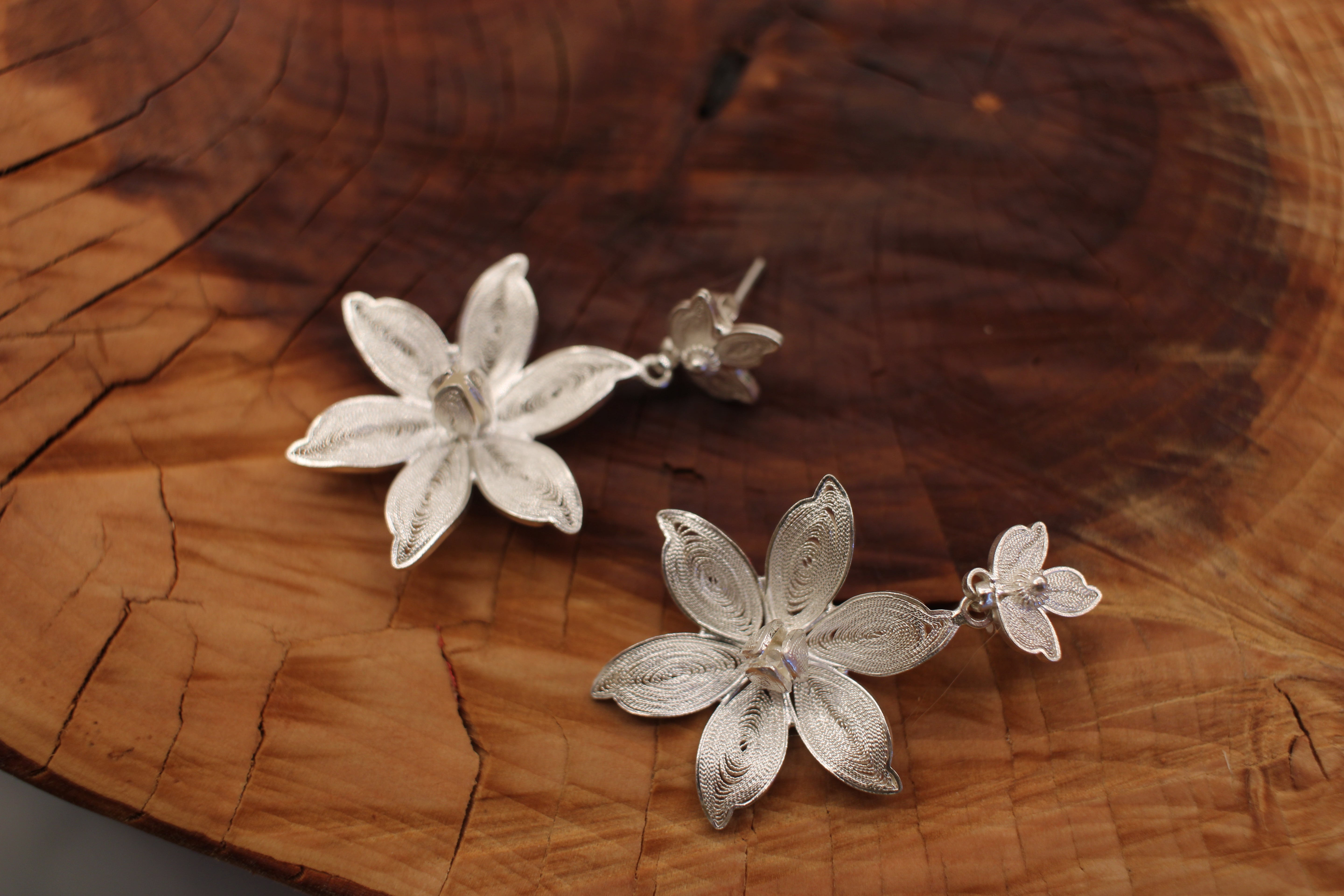 Filigree Magnolia Dangle