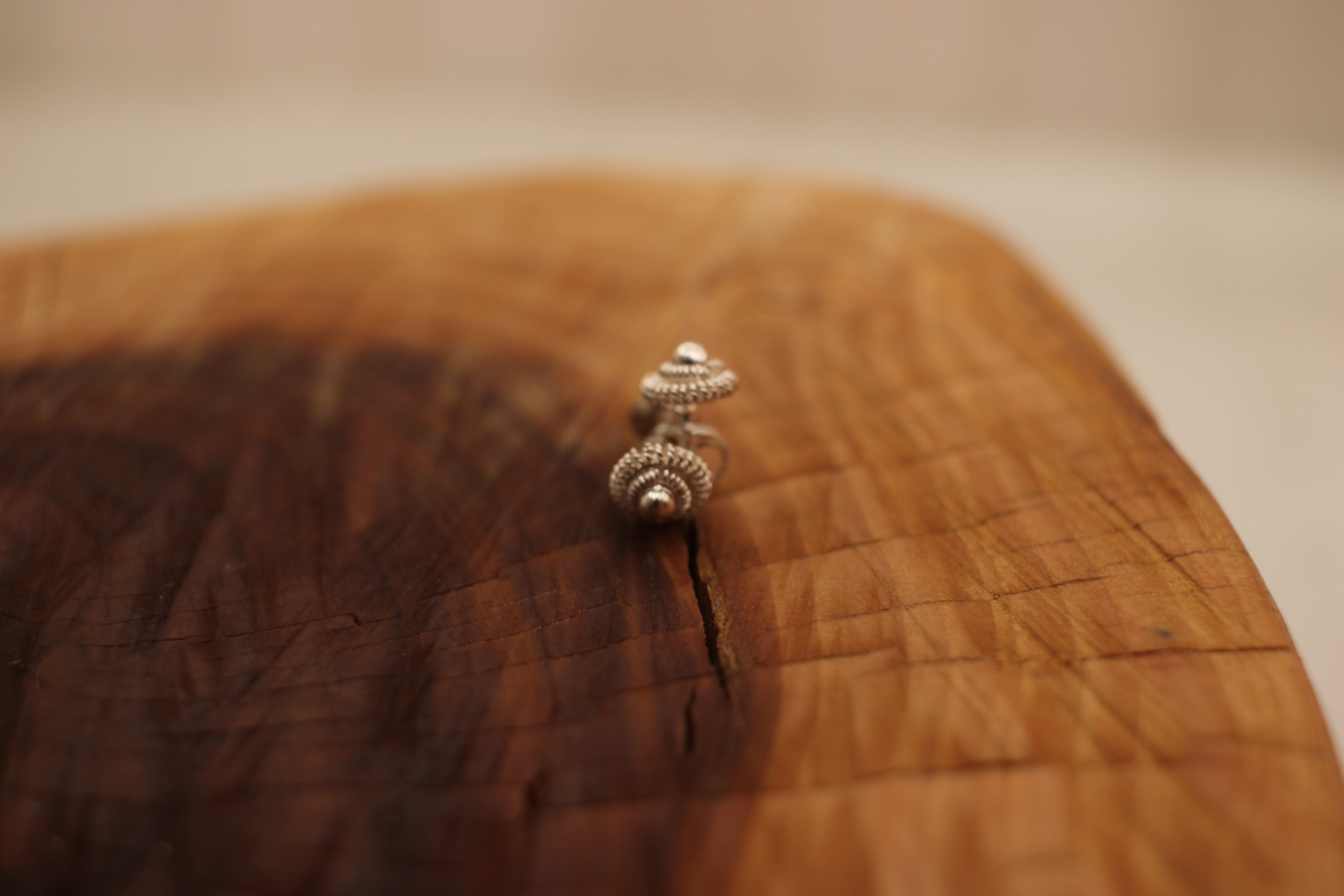 Filigree Concentric Circle Studs