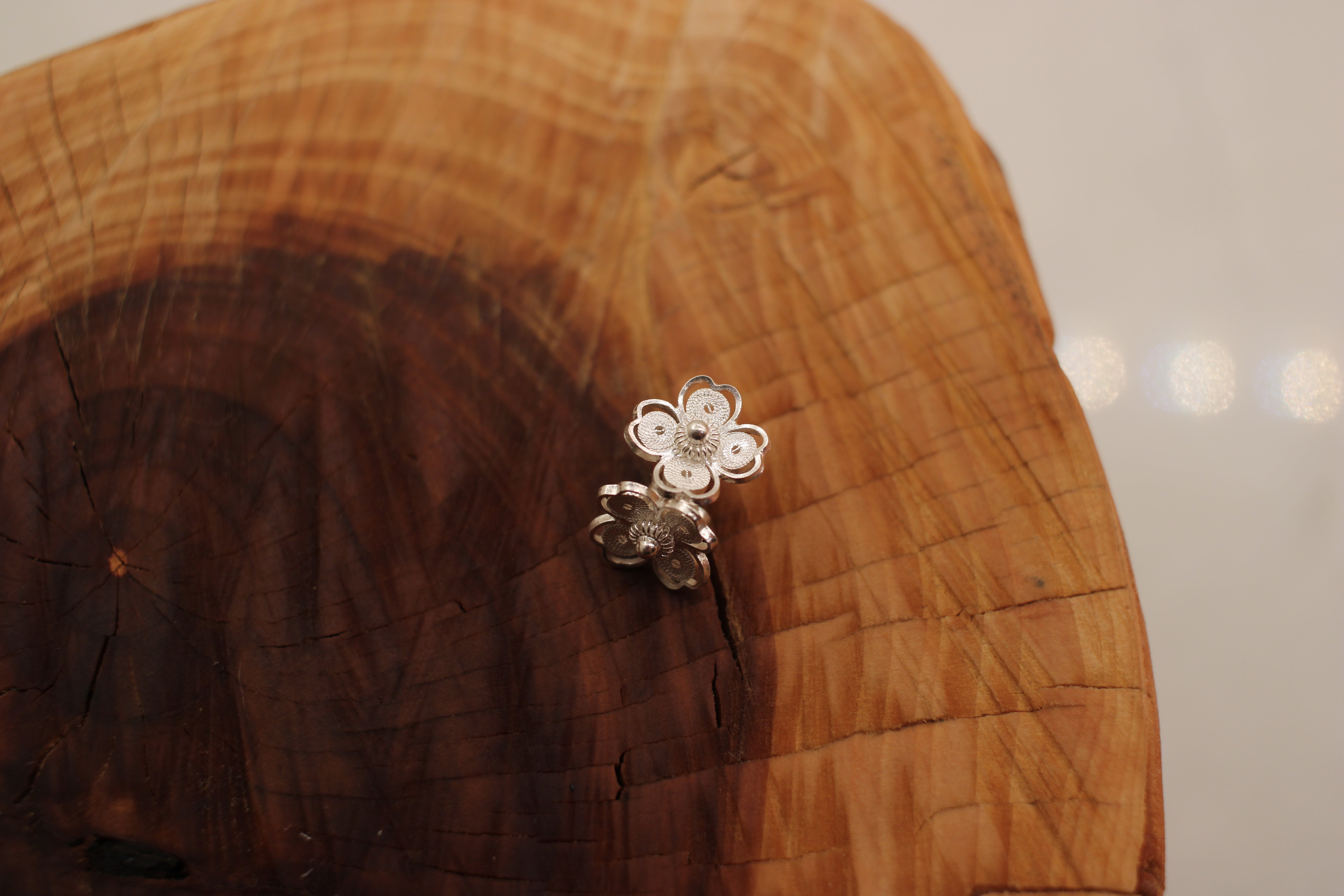 Filigree Flower Studs