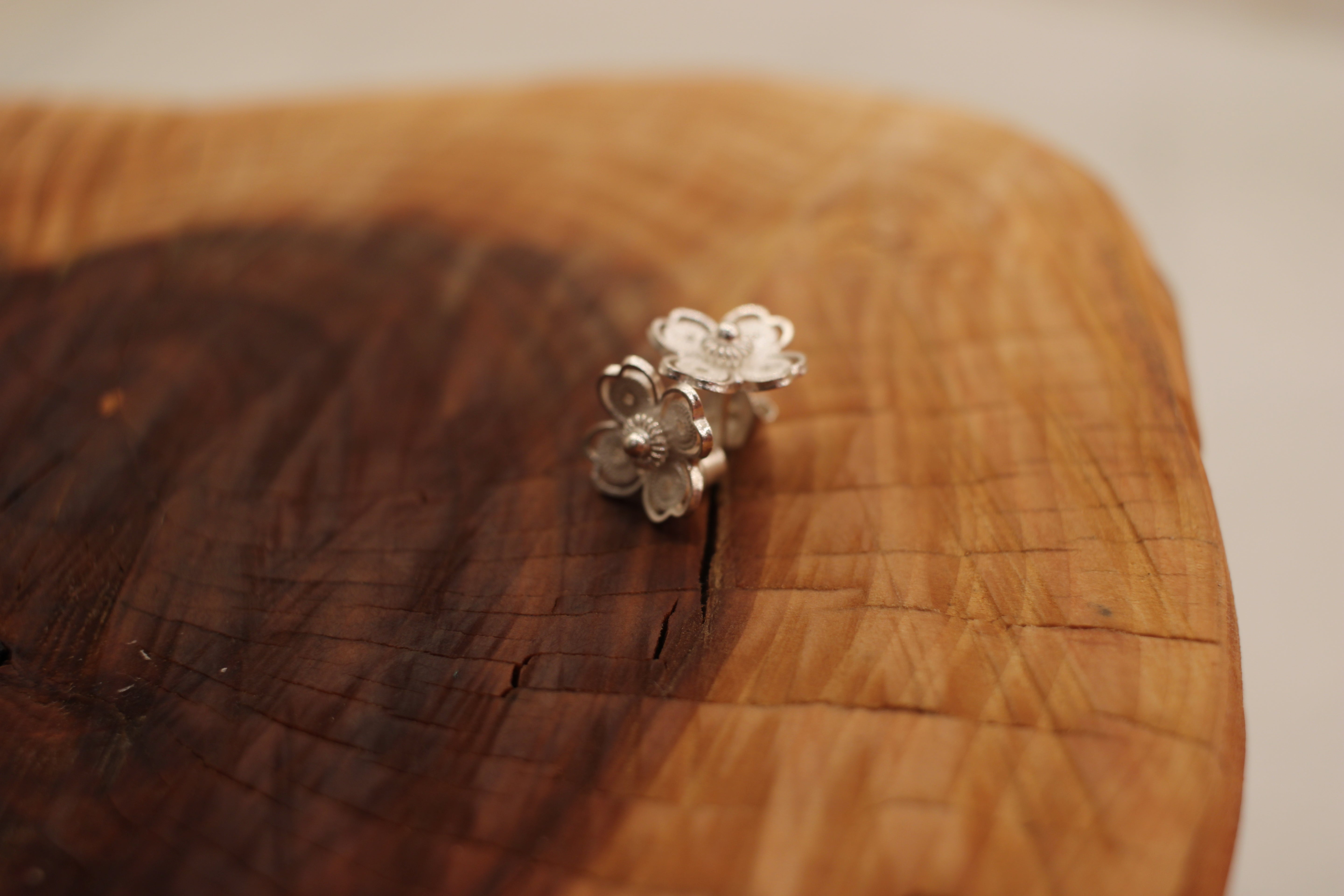 Filigree Flower Studs