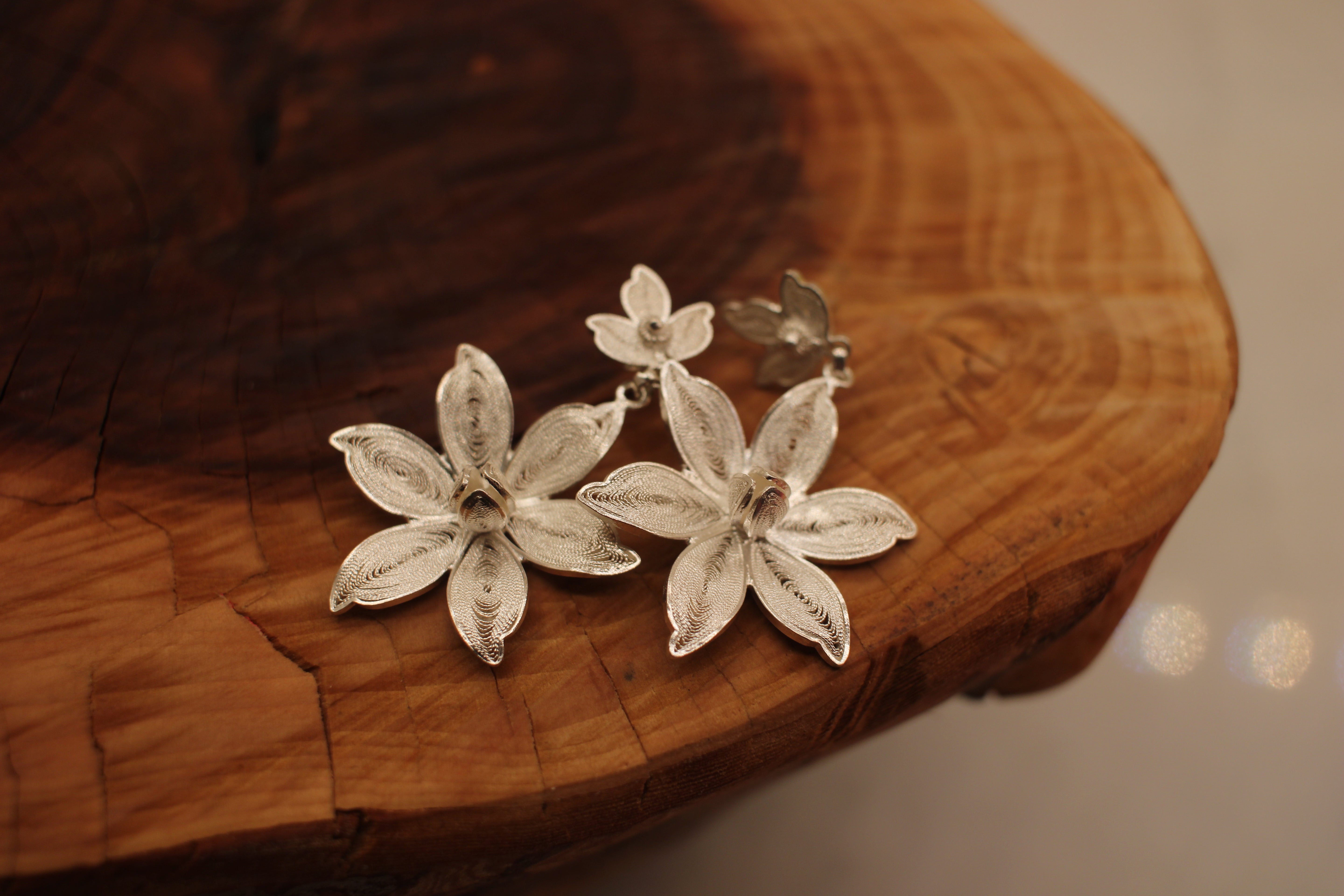 Filigree Magnolia Dangle