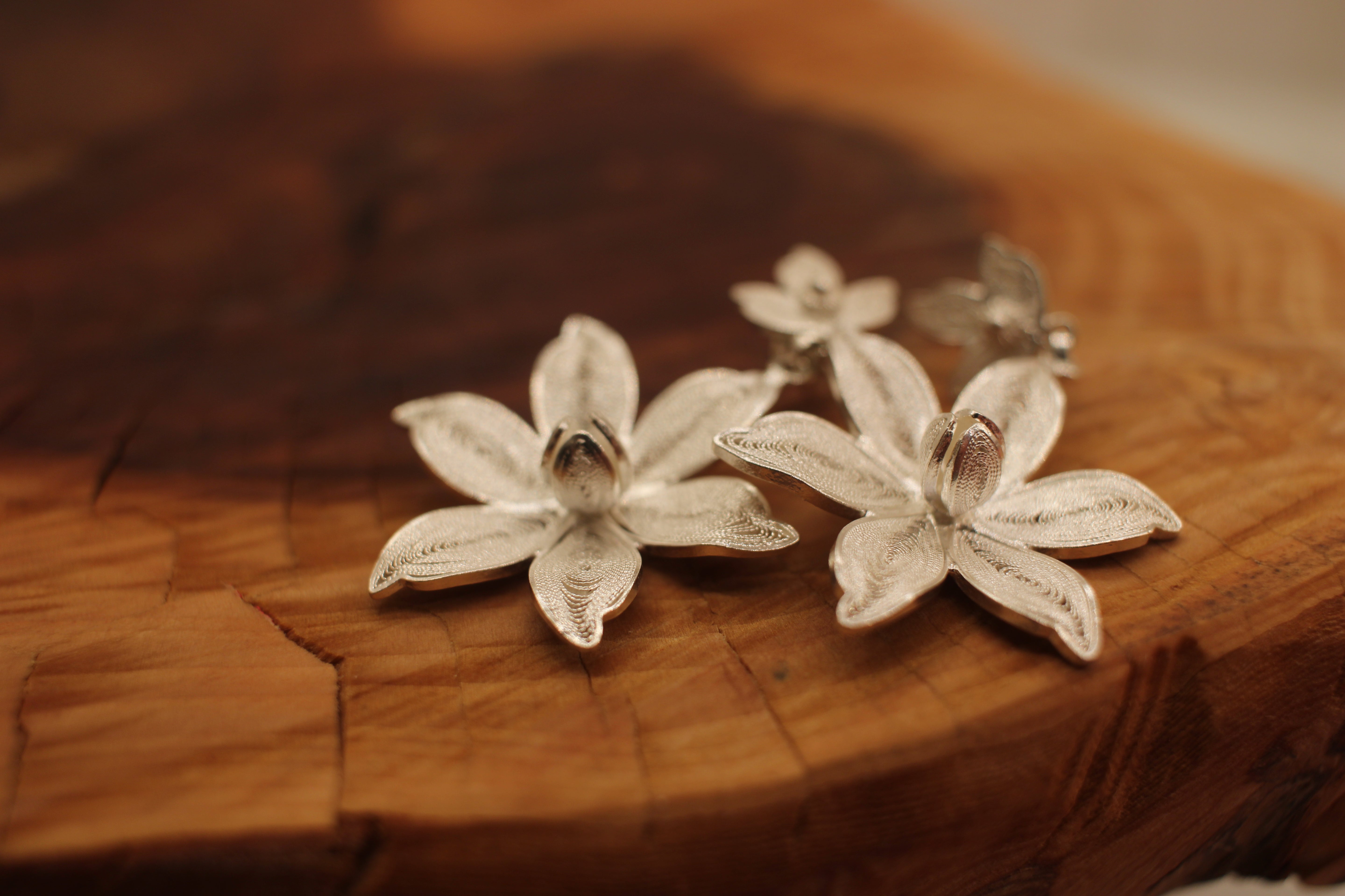 Filigree Magnolia Dangle