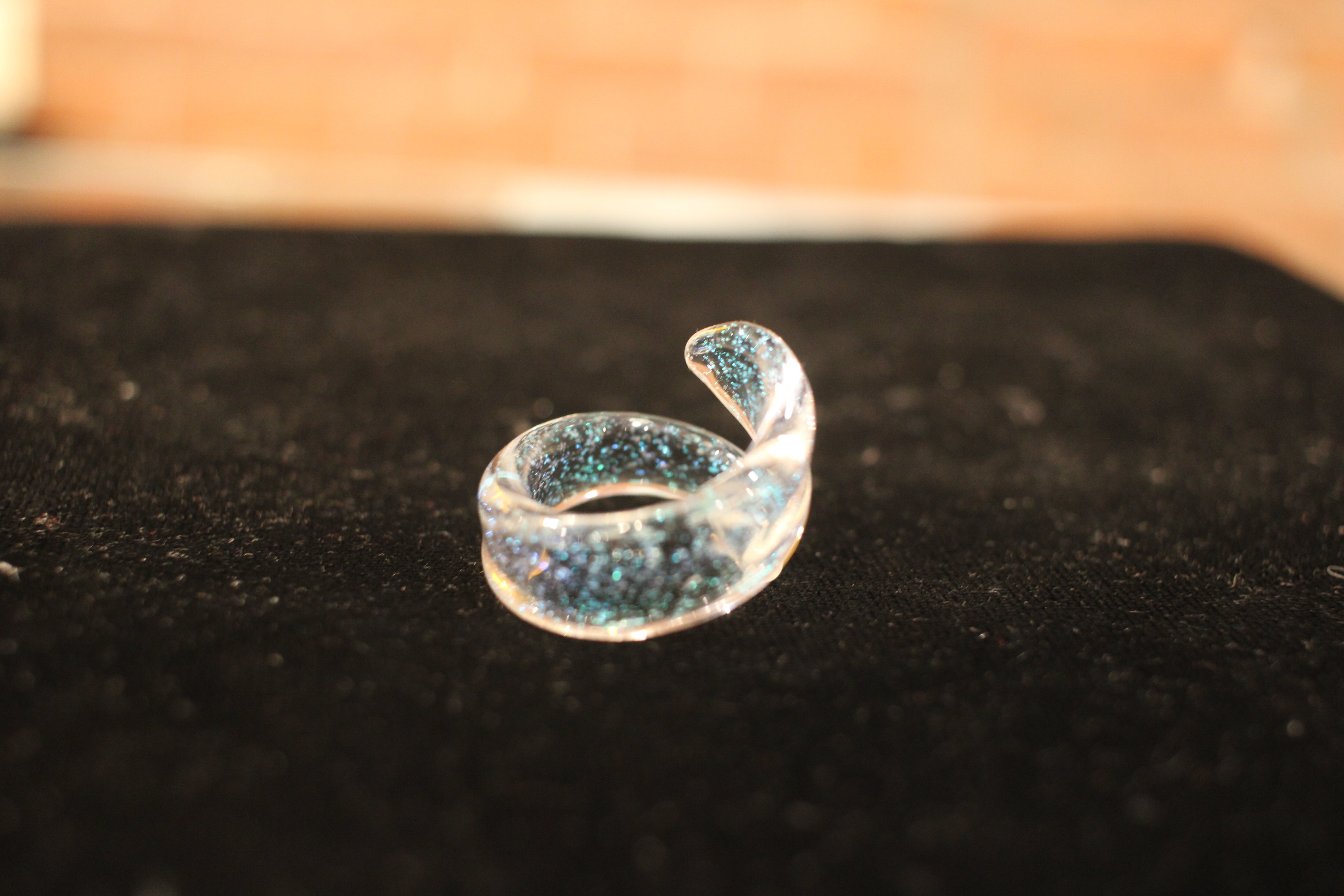 Mystic Glass Twist Ring