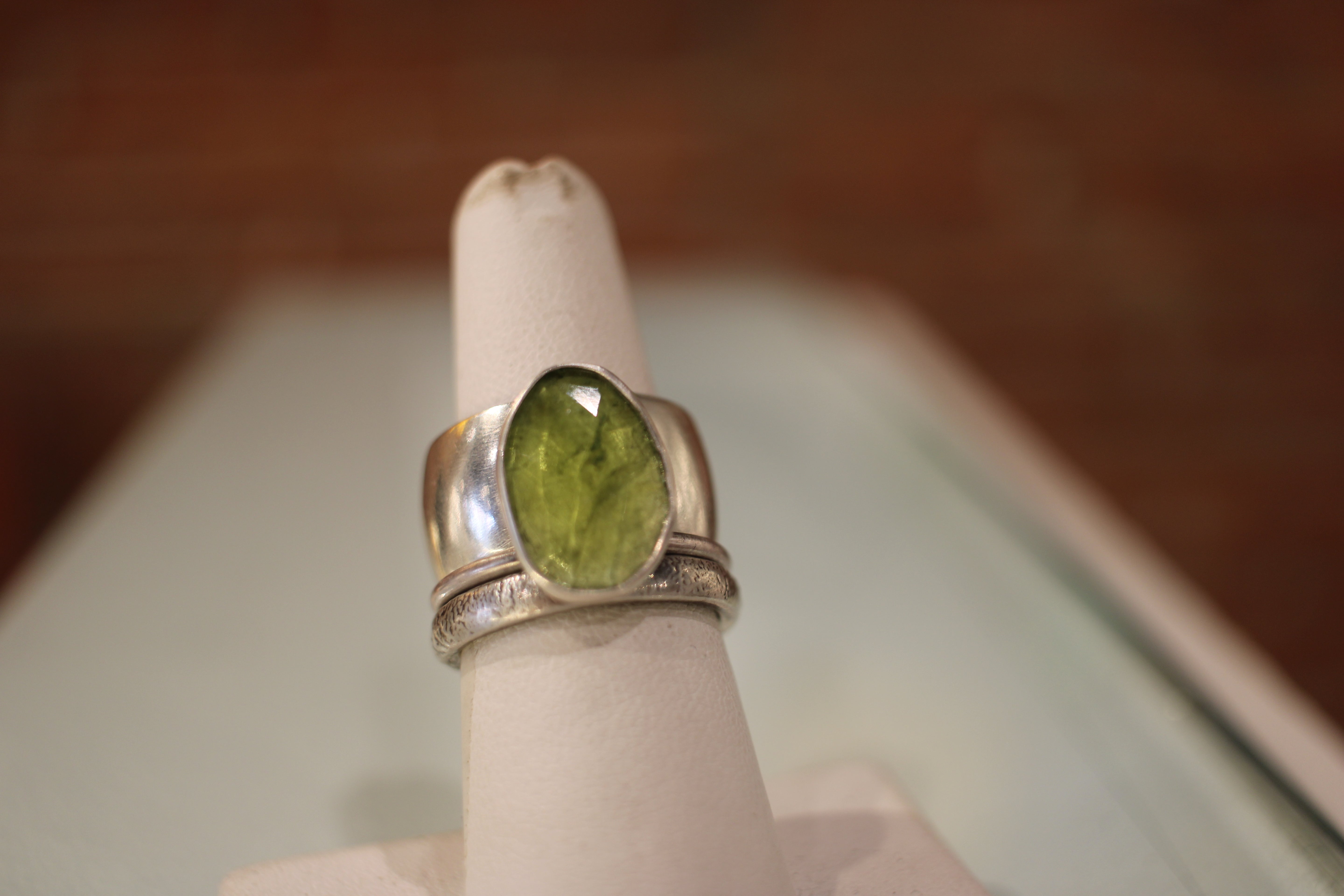 Tourmaline Stacking Rings - Large Stone