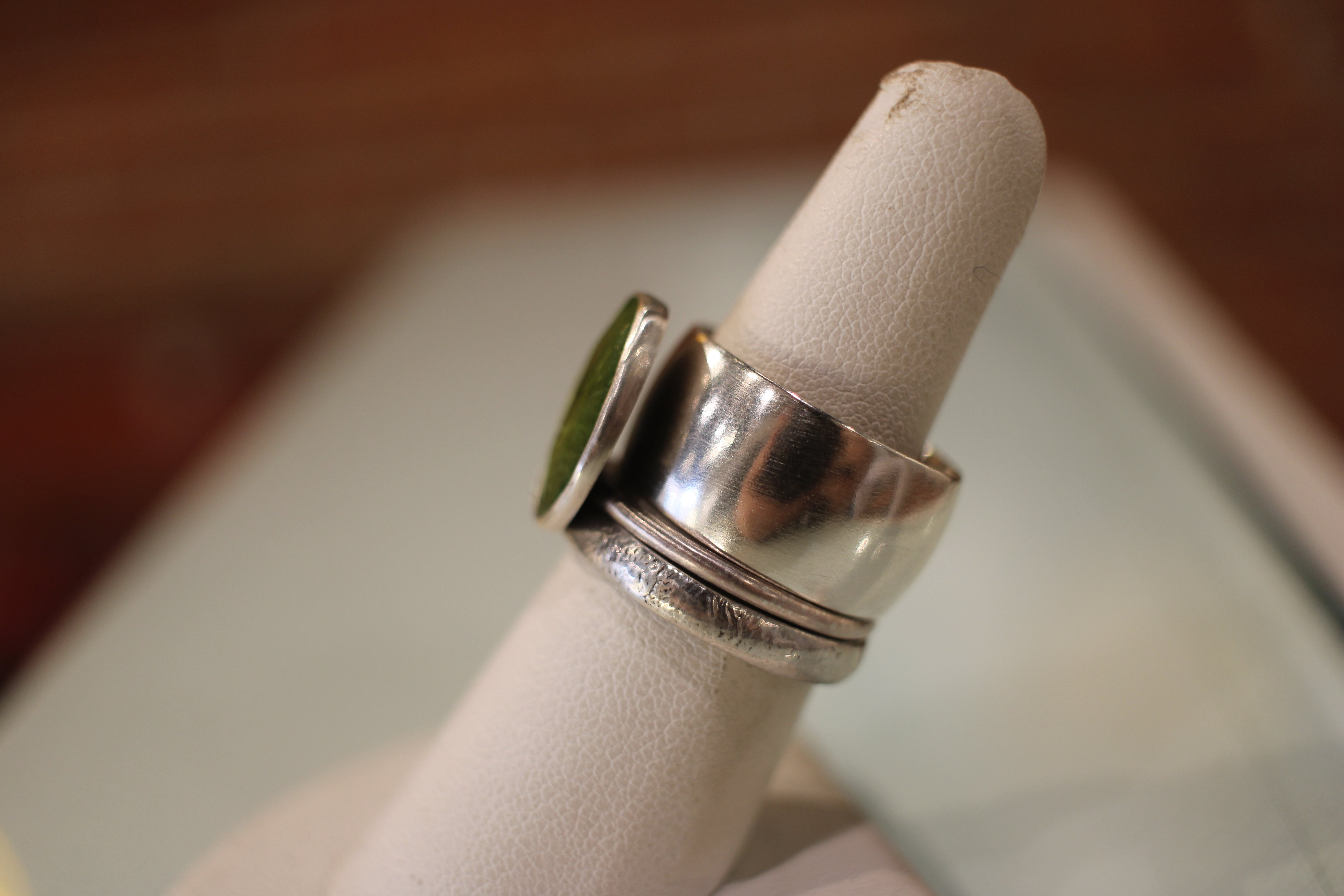 Tourmaline Stacking Rings - Large Stone