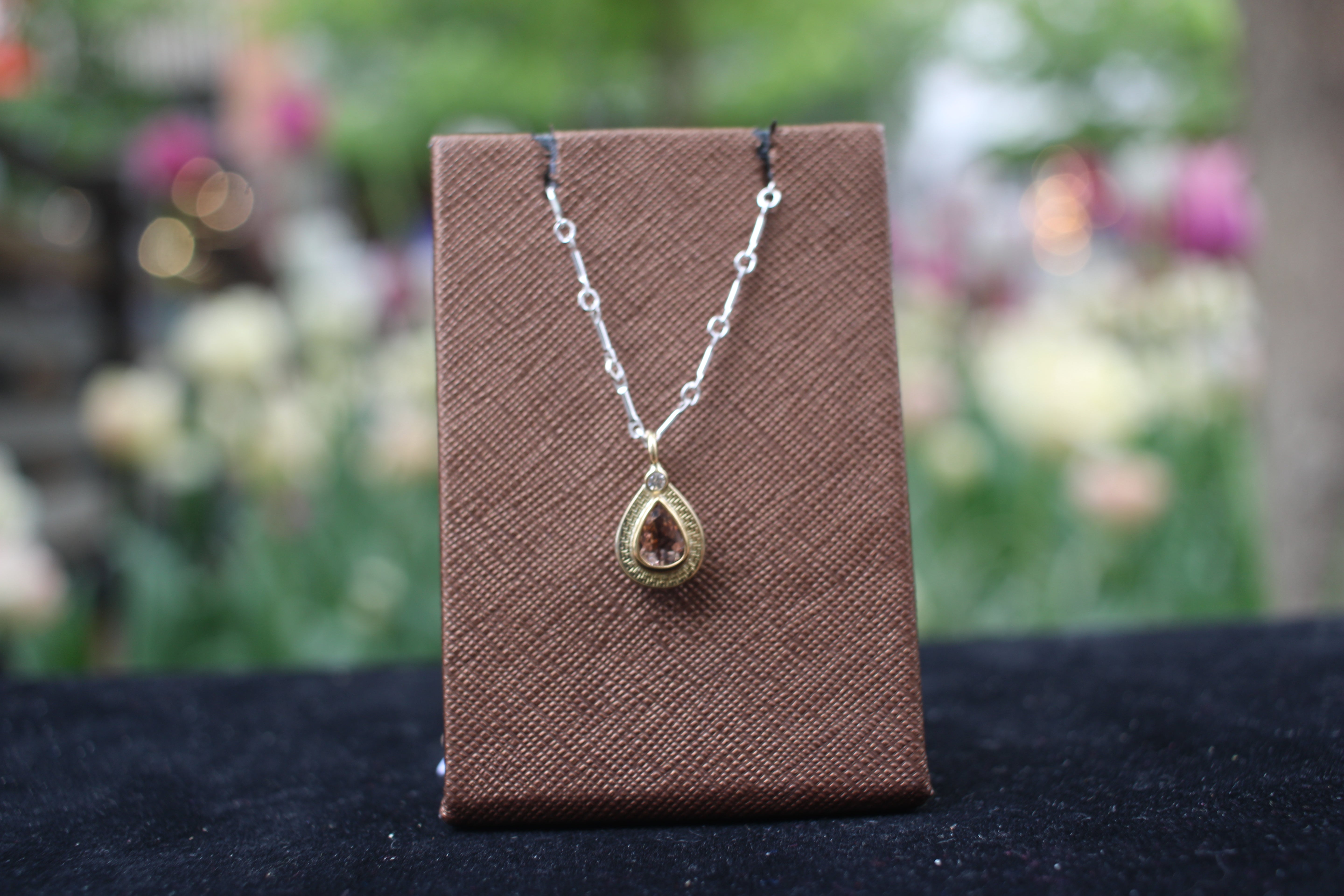 Dumortierite in Quartz Necklace