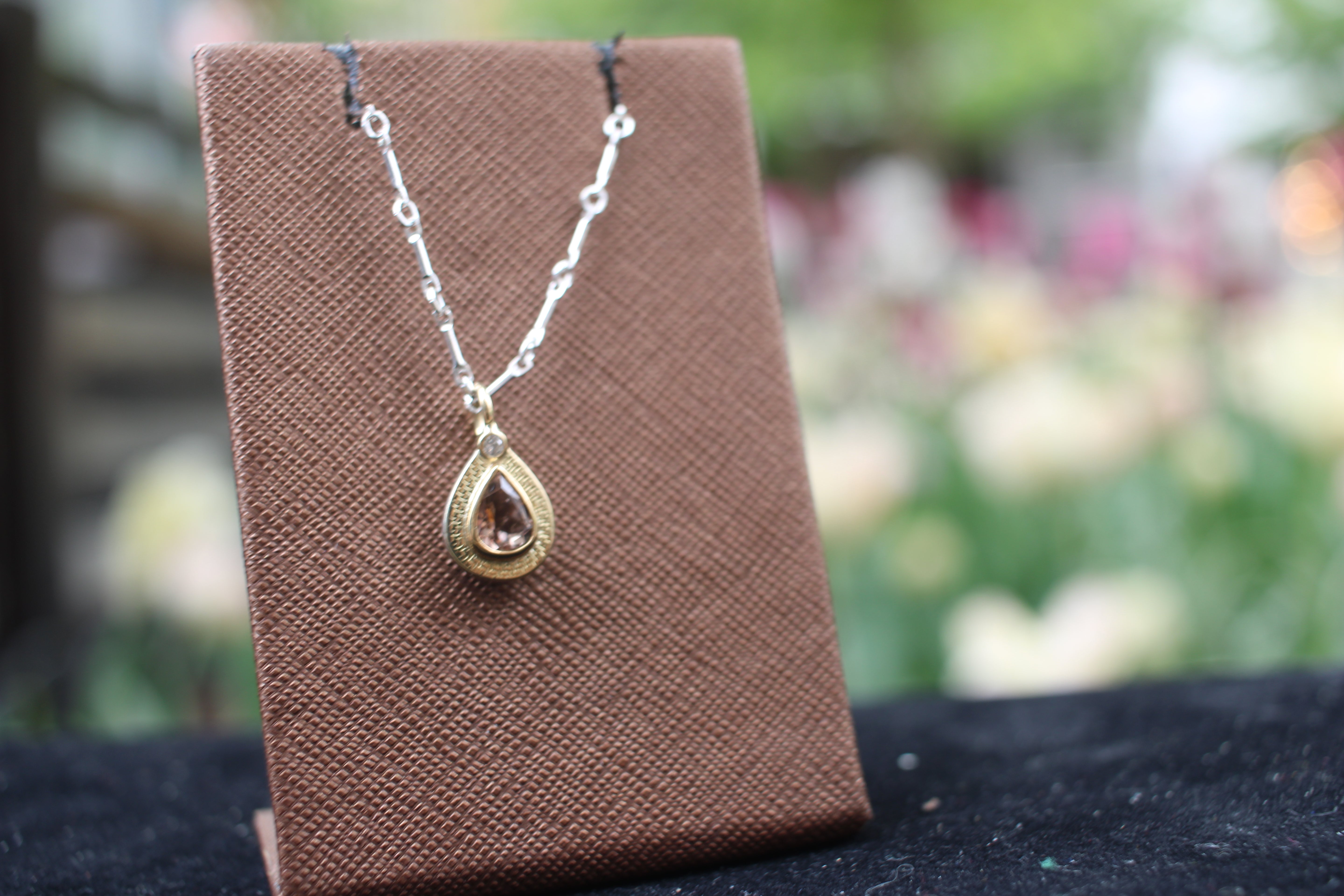 Dumortierite in Quartz Necklace