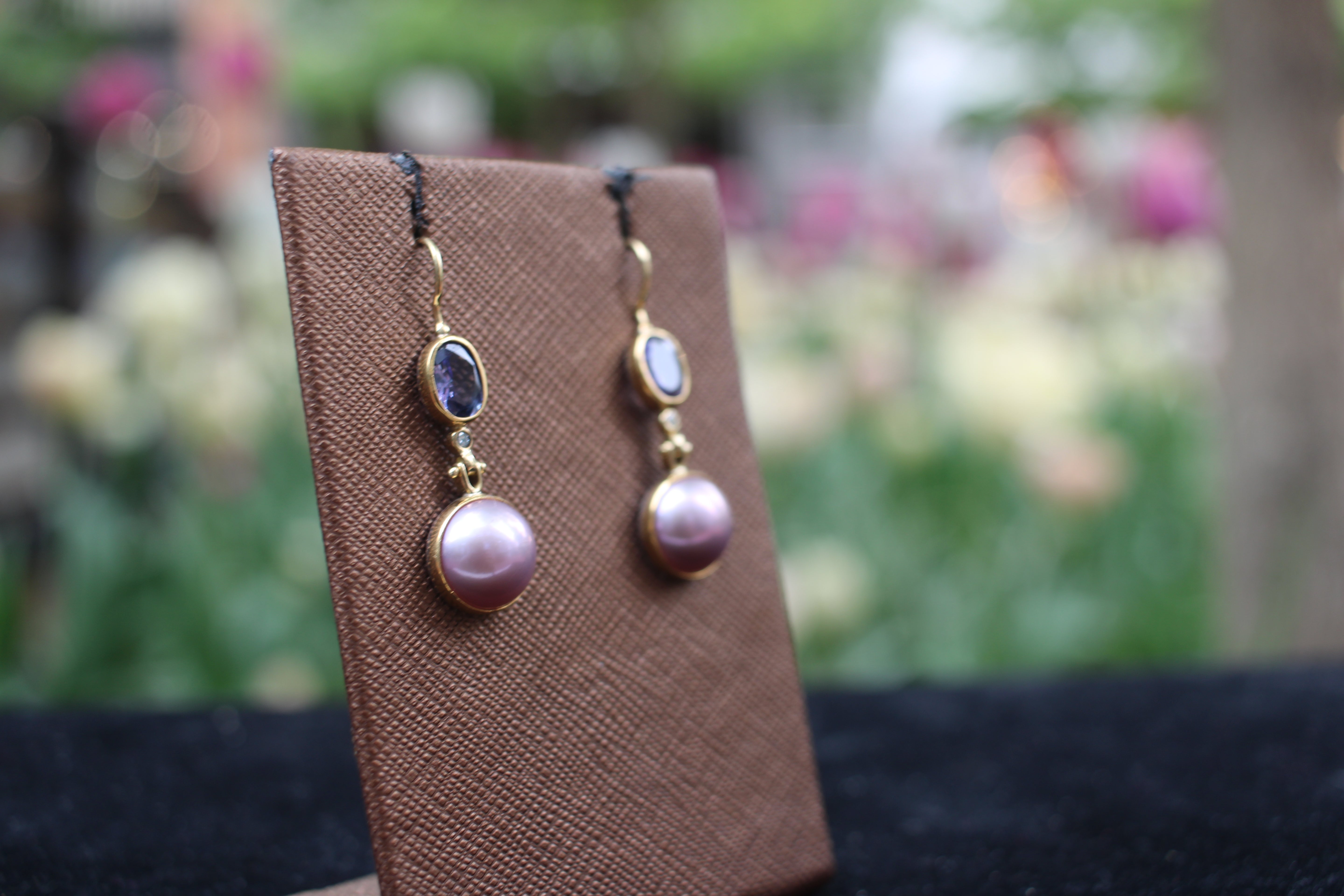 Tanzanite and The Sea Earrings