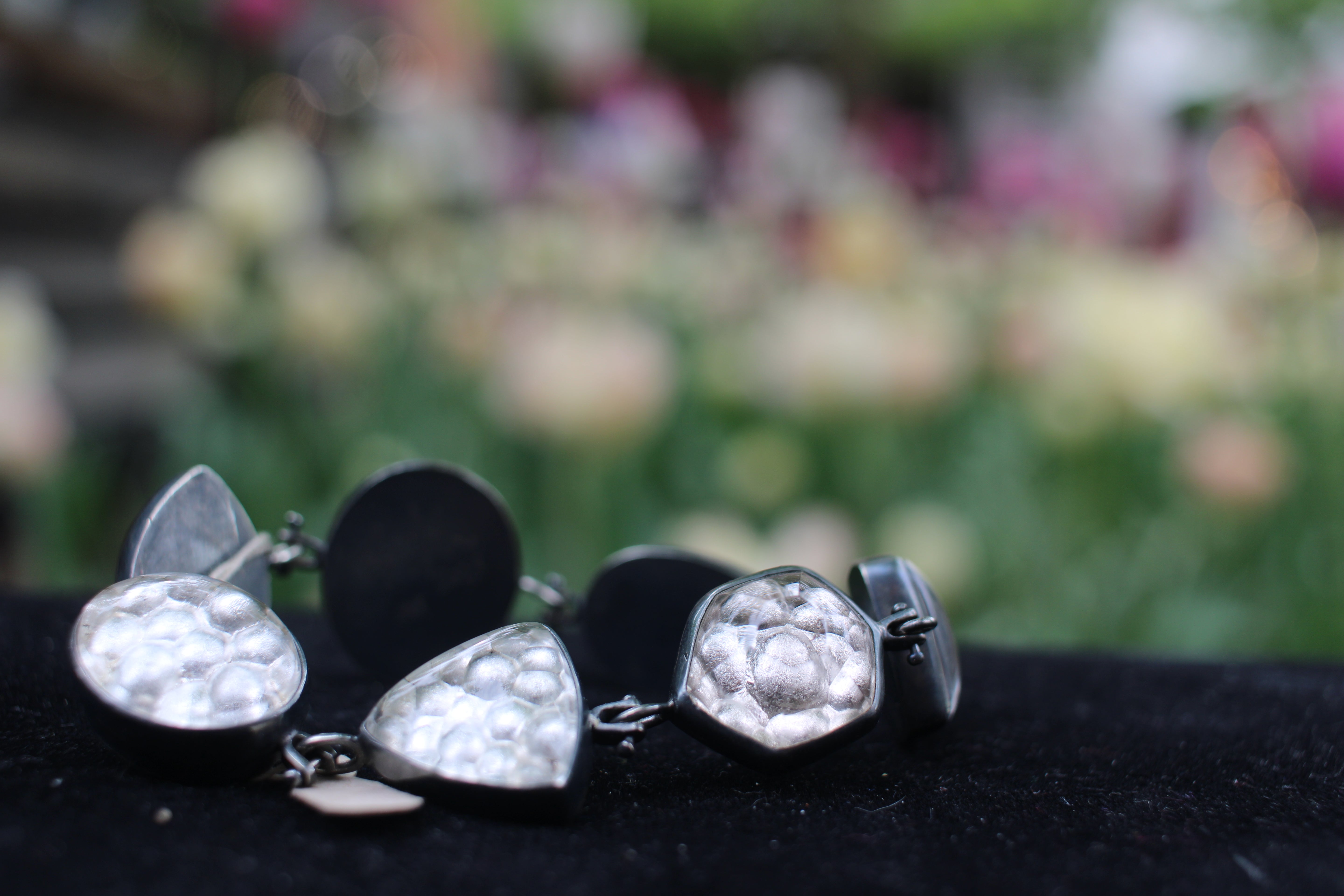 Fine Bubbles Silver Bracelet