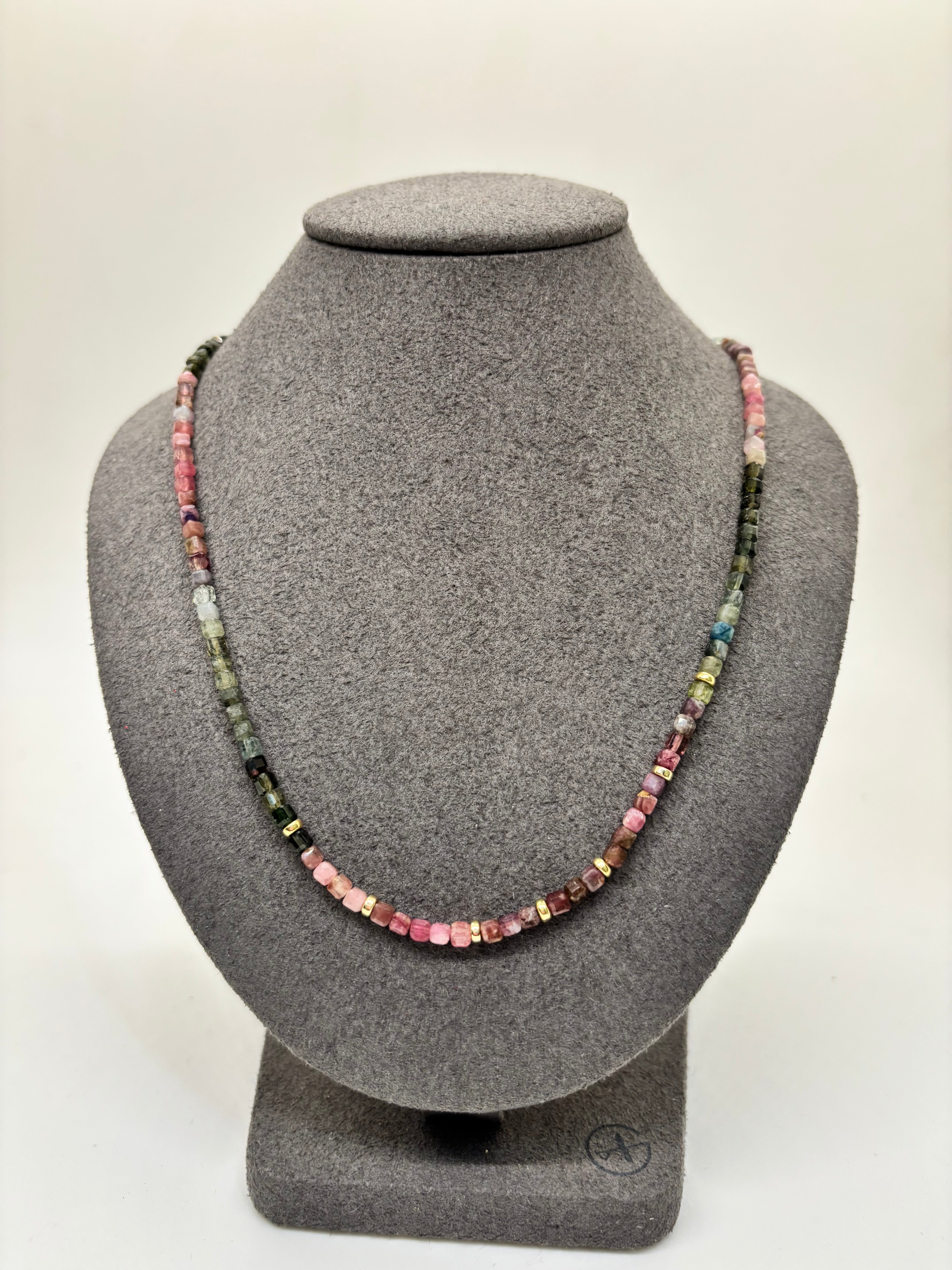 Watermelon Tourmaline Necklace
