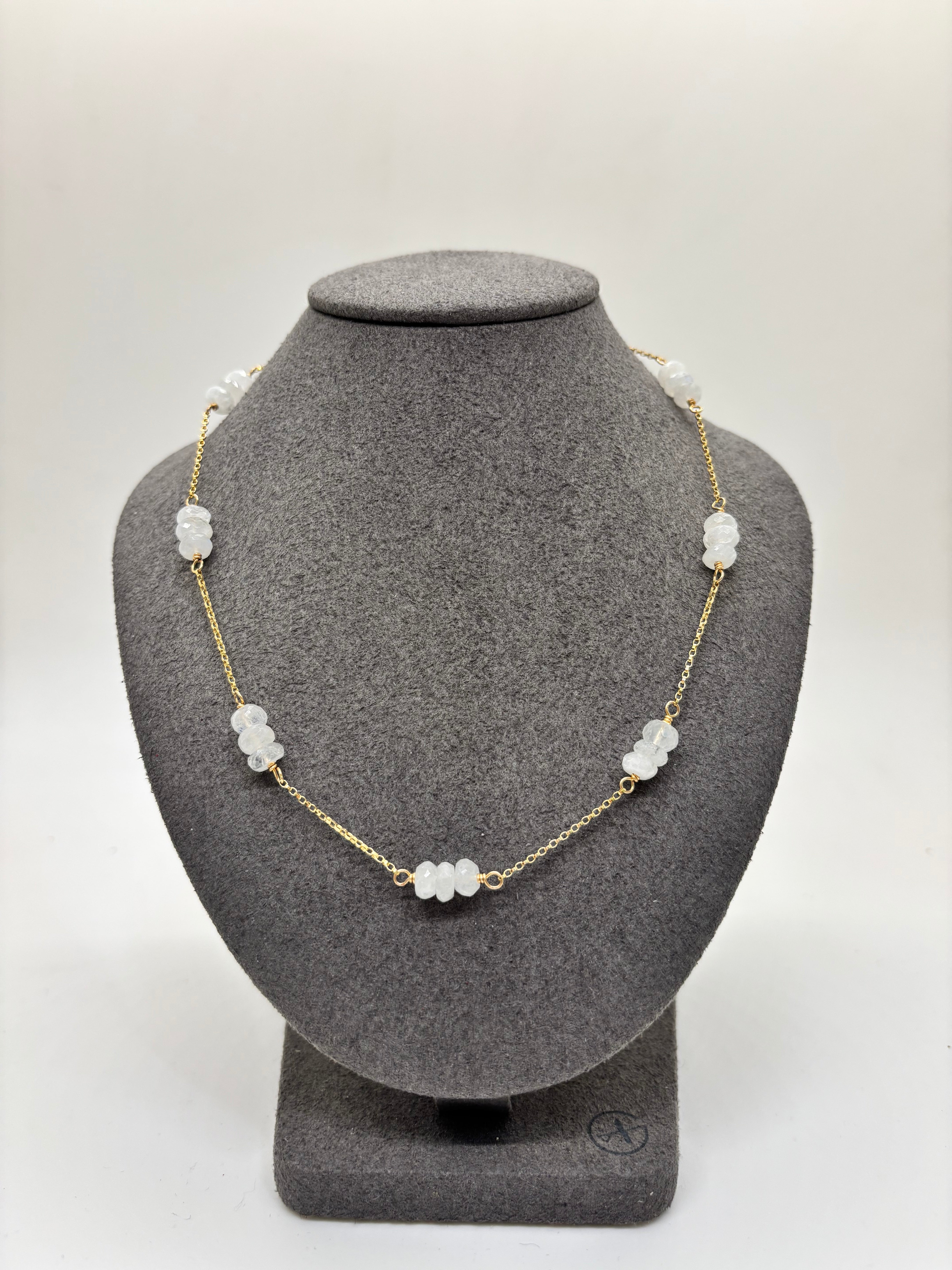 Moonstone & Gold Necklace