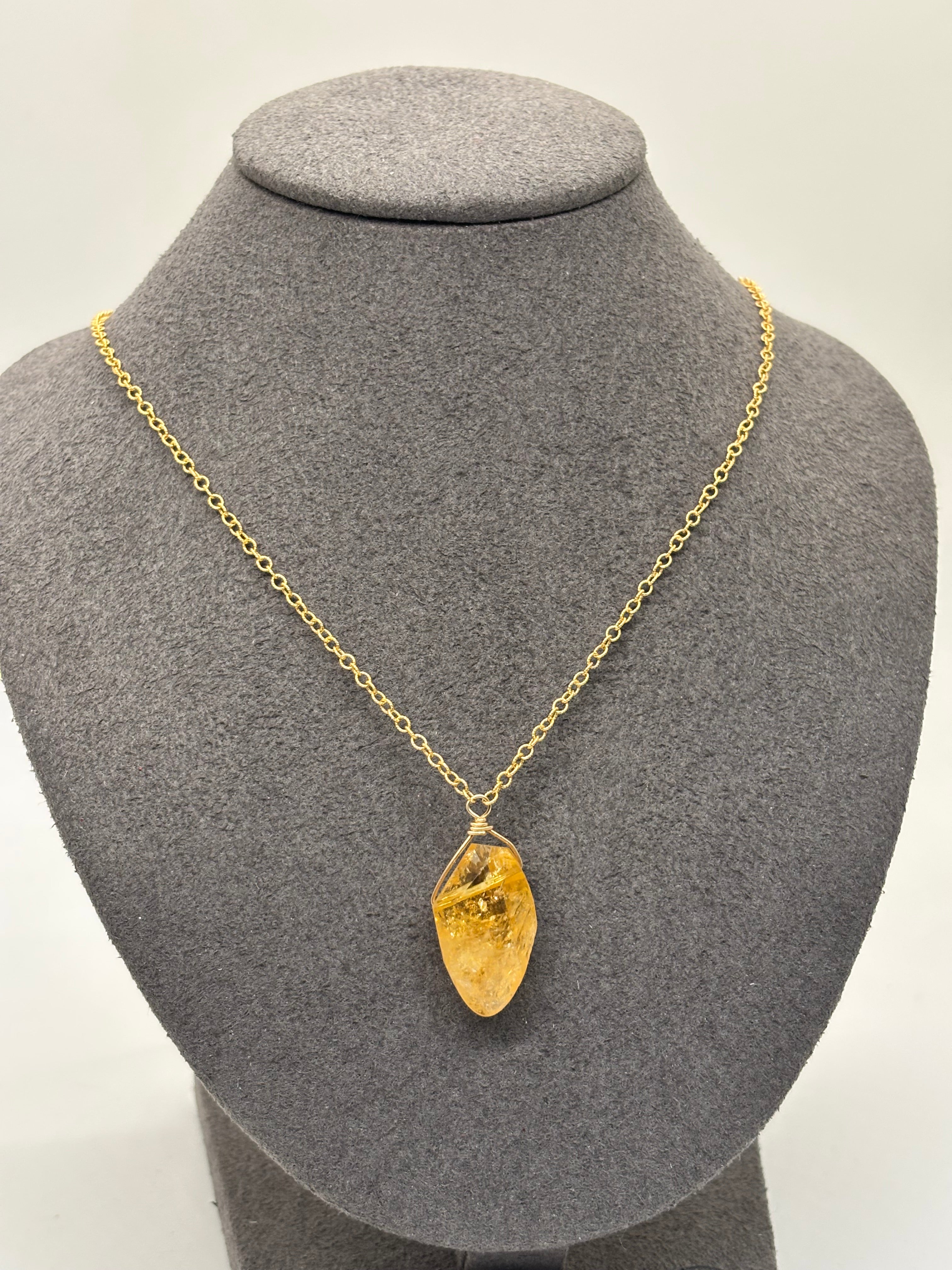 Citrine Pendant Necklace