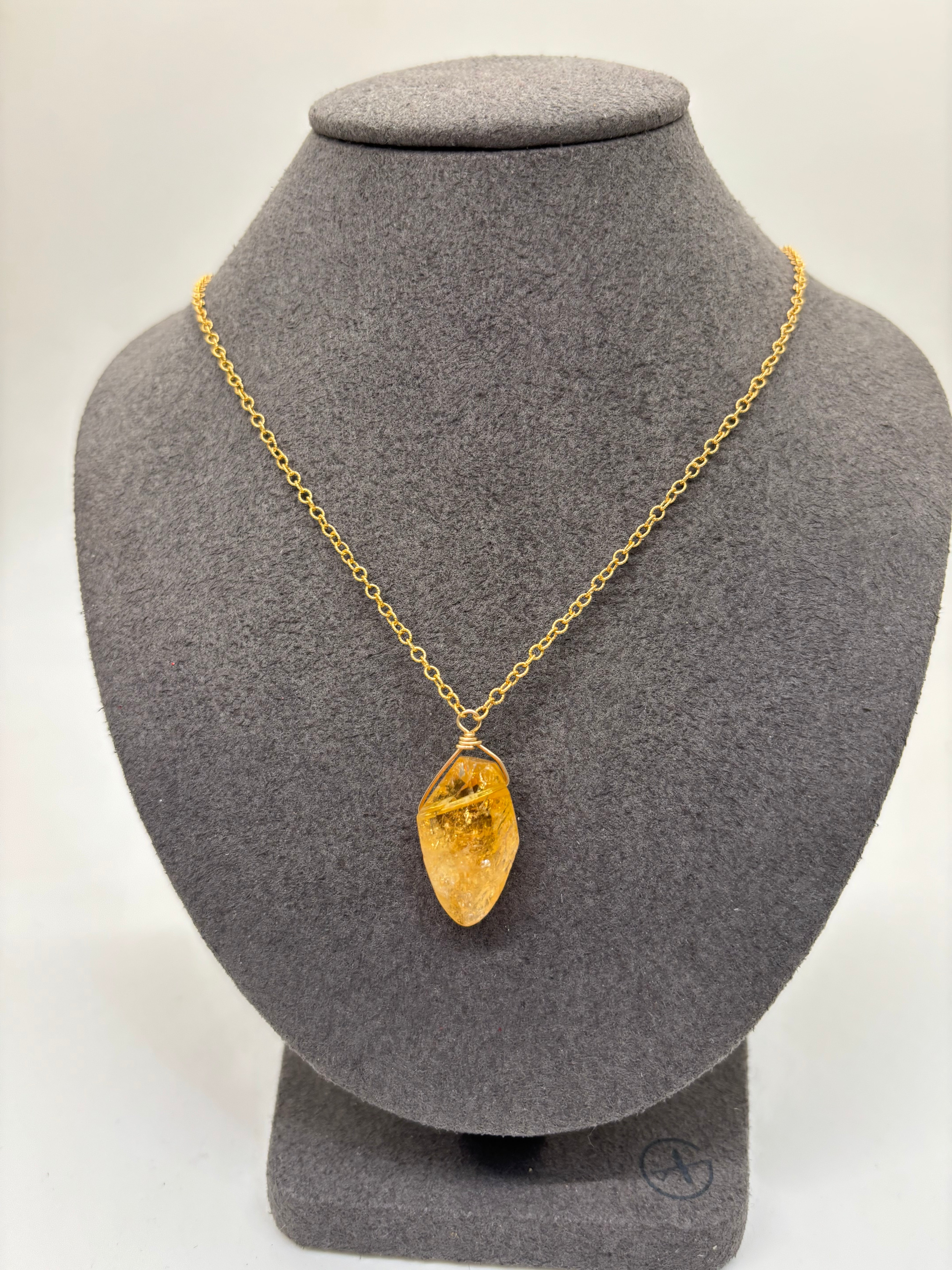 Citrine Pendant Necklace