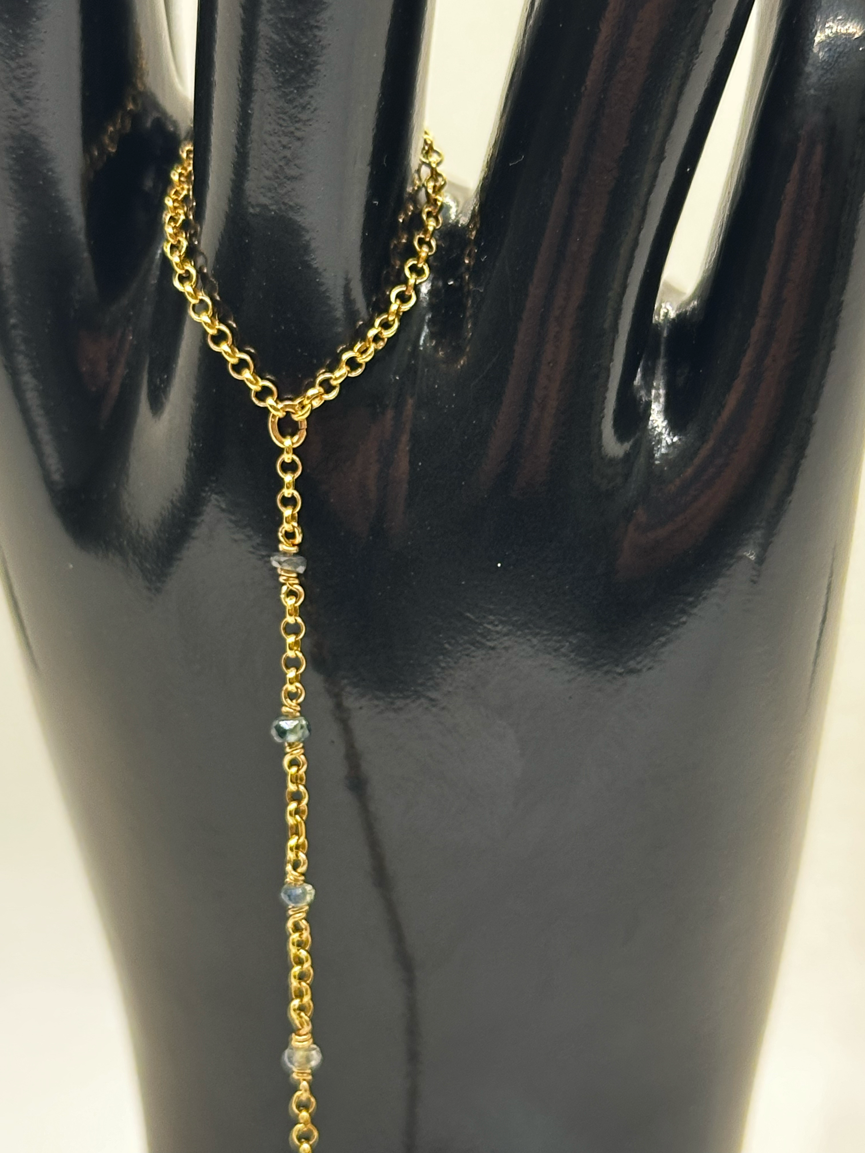 Ombre Blue Sapphire Hand Chain