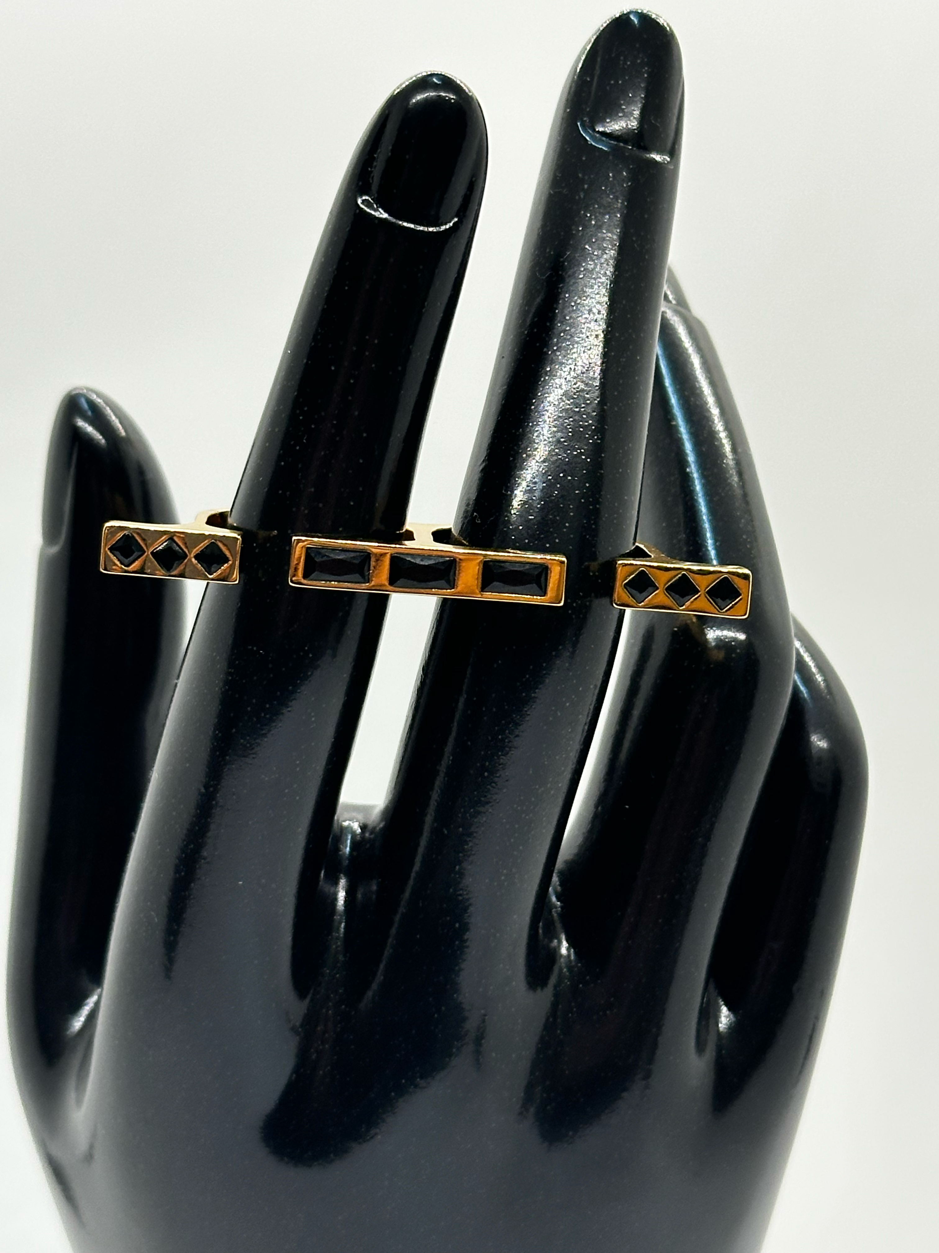 Knuckle Dusters with Black Onyx